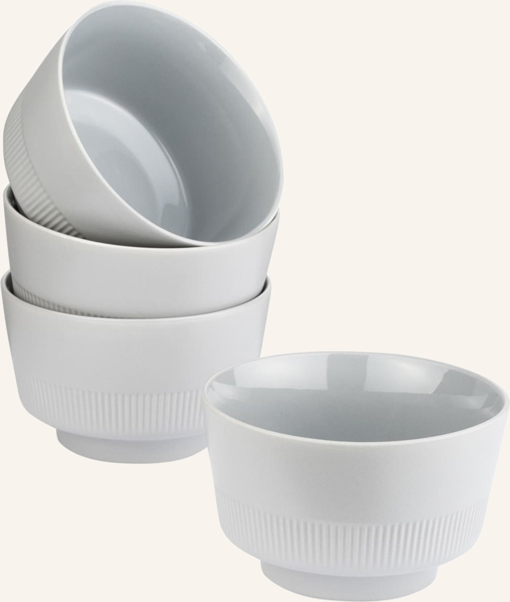 Marc O'polo 4er-Set Schalen Moments grau