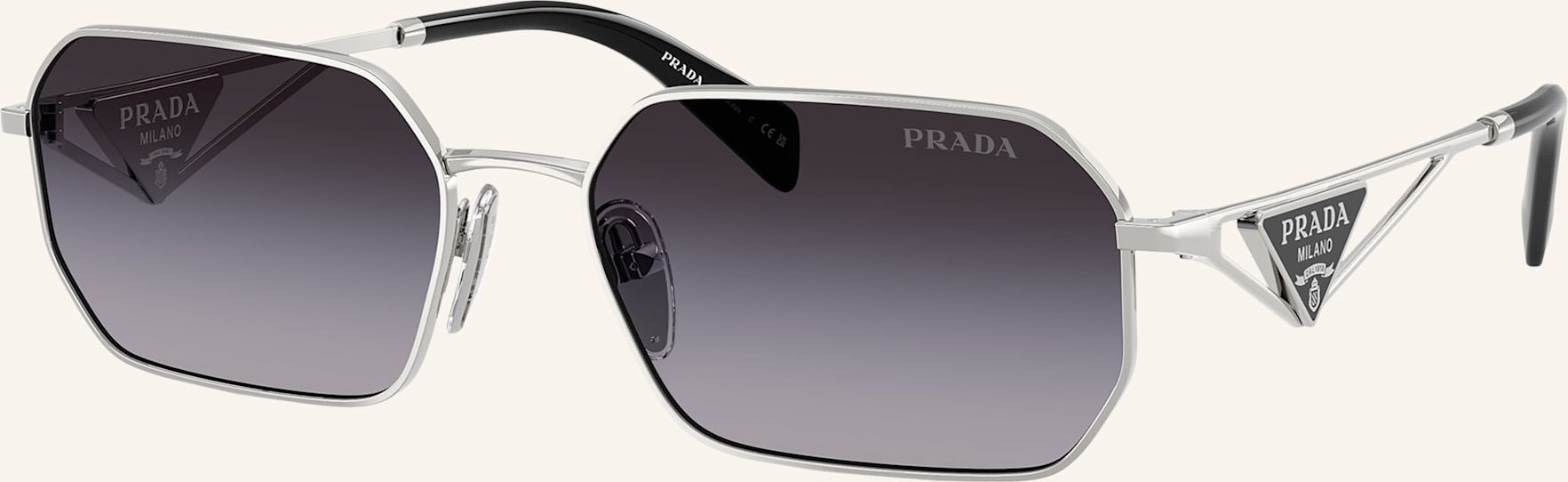 Prada Sonnenbrille Pr a51s silber