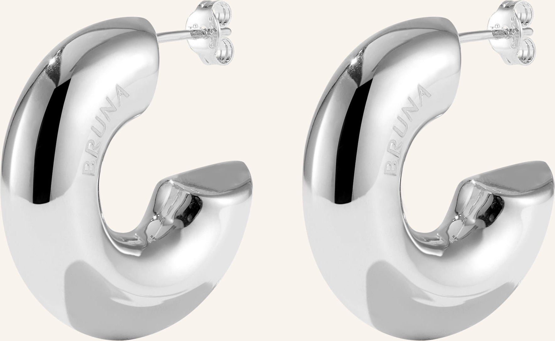 Bruna The Label Creolen Corsica silber