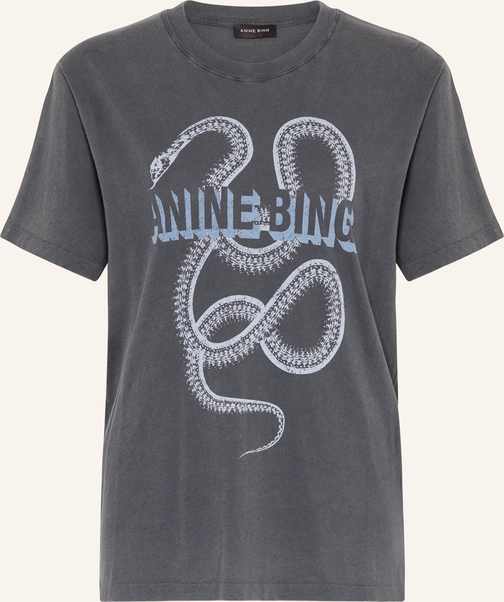 Anine Bing T-Shirt Snake schwarz