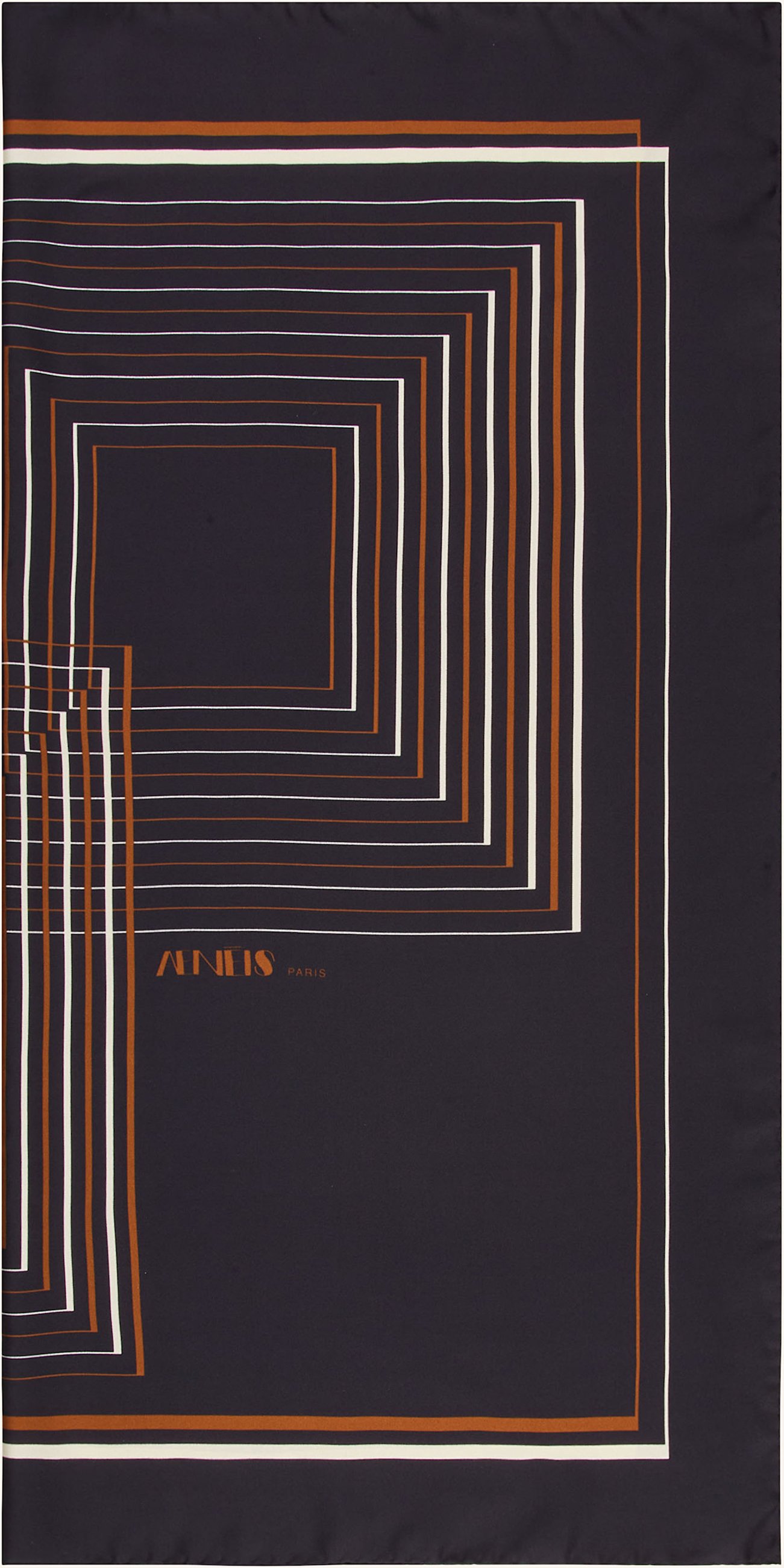 Aeneis Seidentuch schwarz