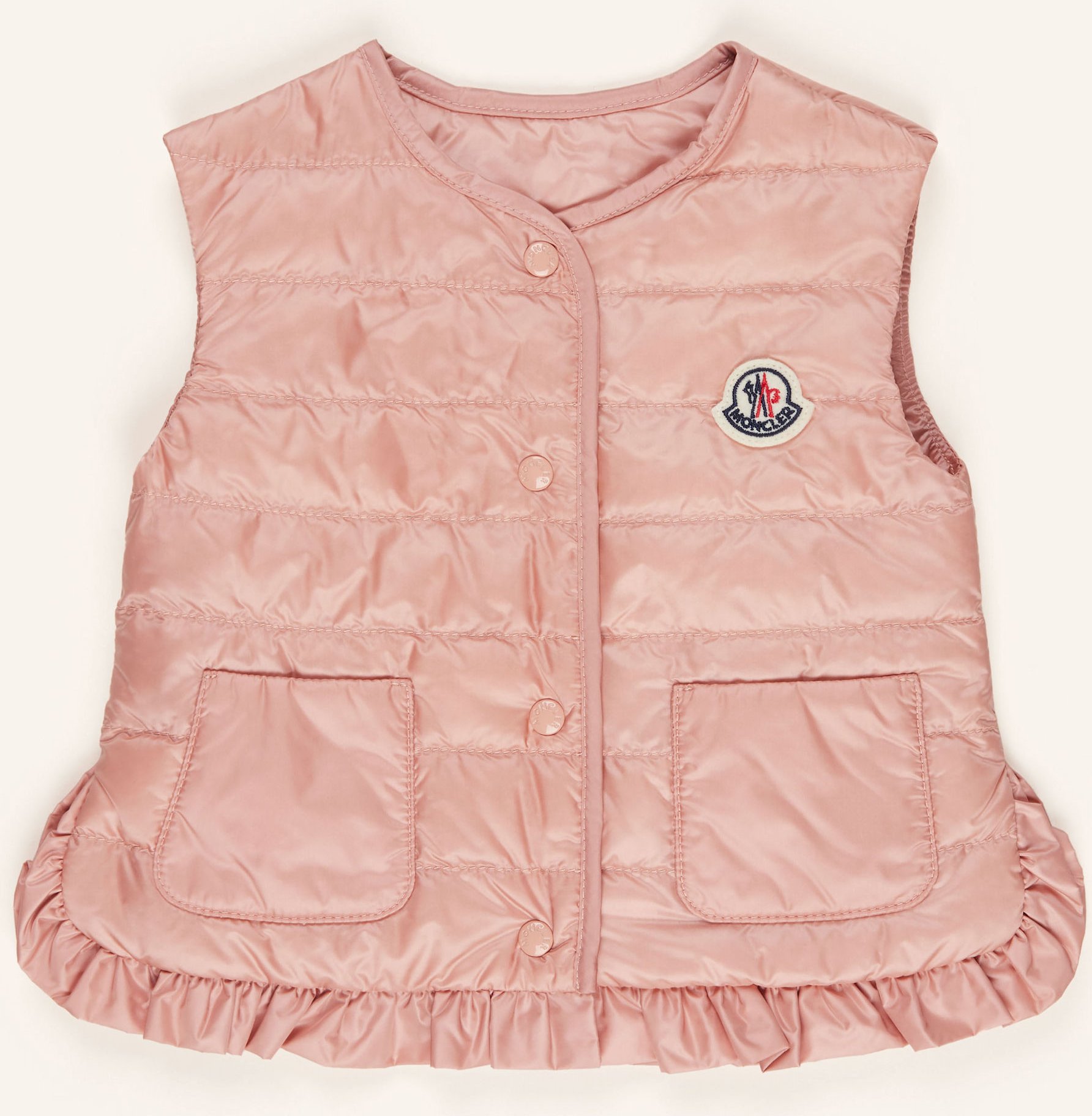 Moncler Enfant Daunenweste Portia Mit Rüschen rosa