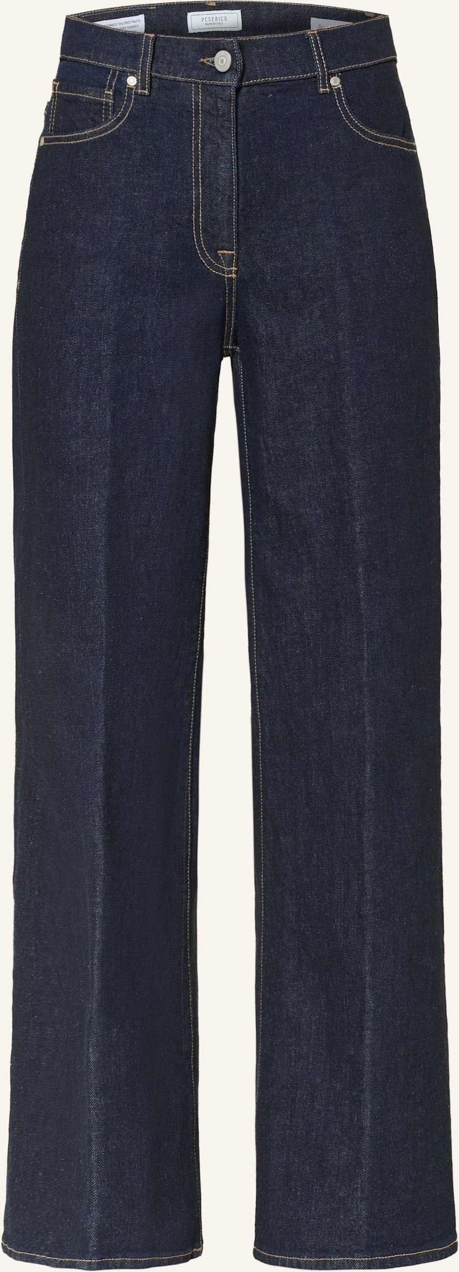 Peserico Wide Leg Jeans blau