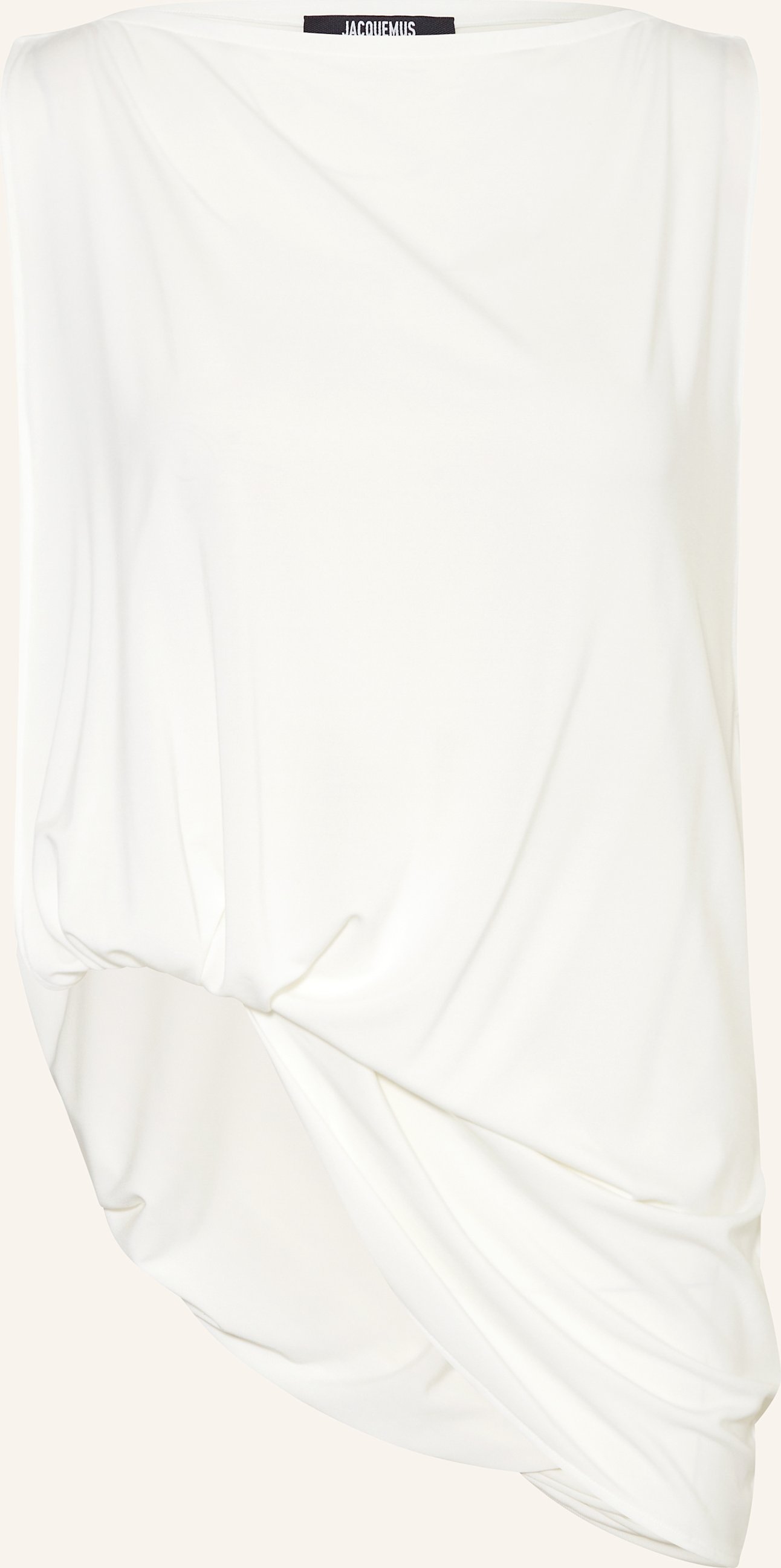 Jacquemus Blusentop Le Haut Peplo Top Mit Cut-Out weiss