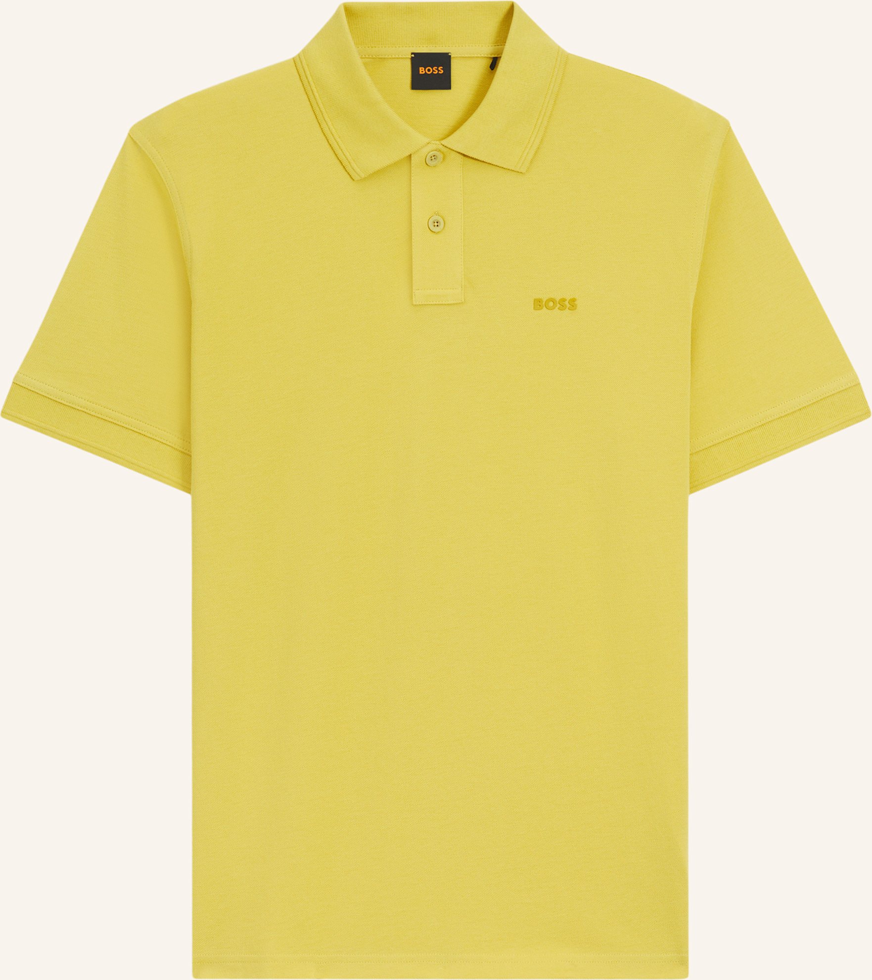 Boss Piqué-Poloshirt Prime gelb