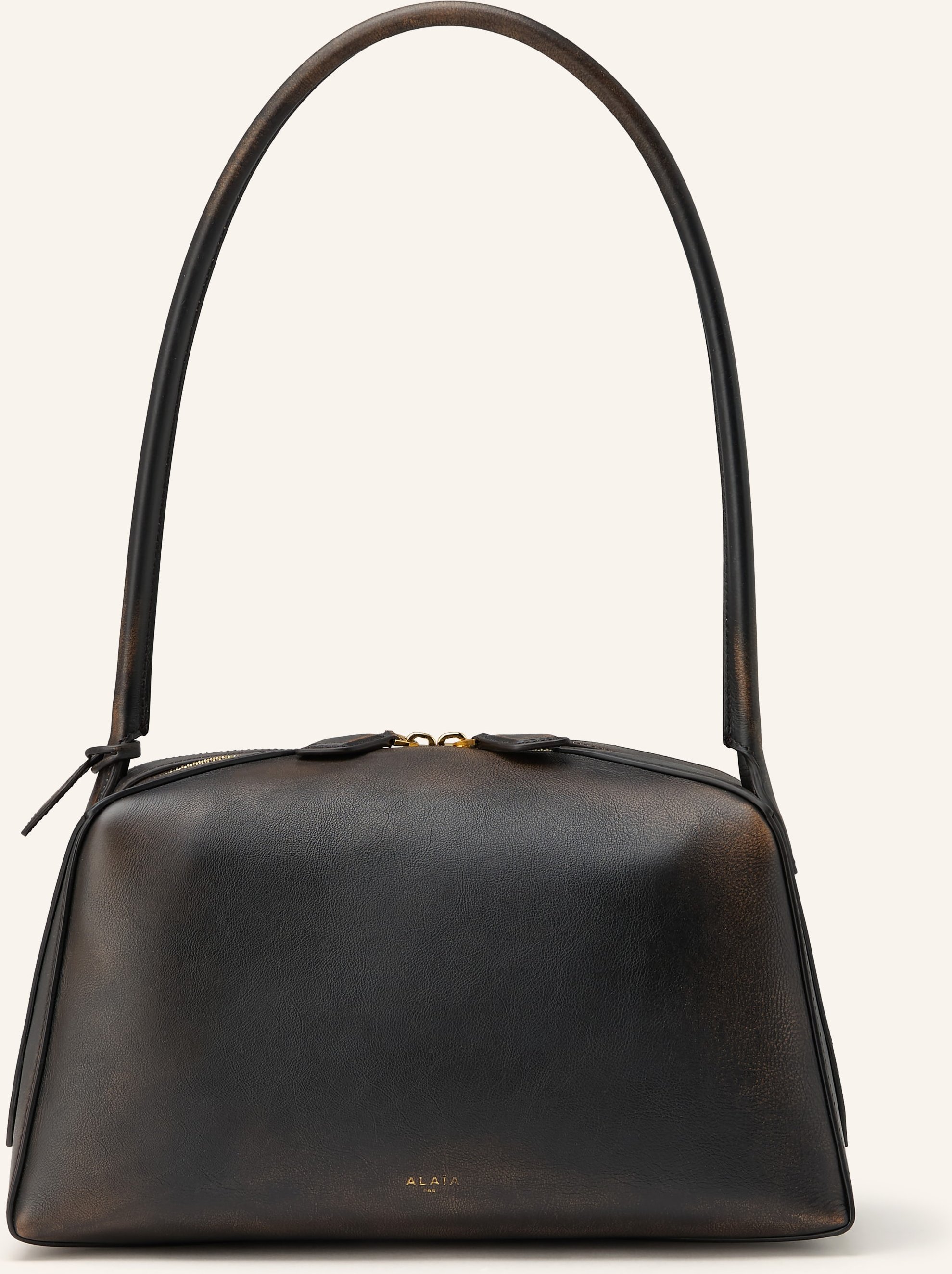 Alaïa Schultertasche Le Bouledogue Medium braun