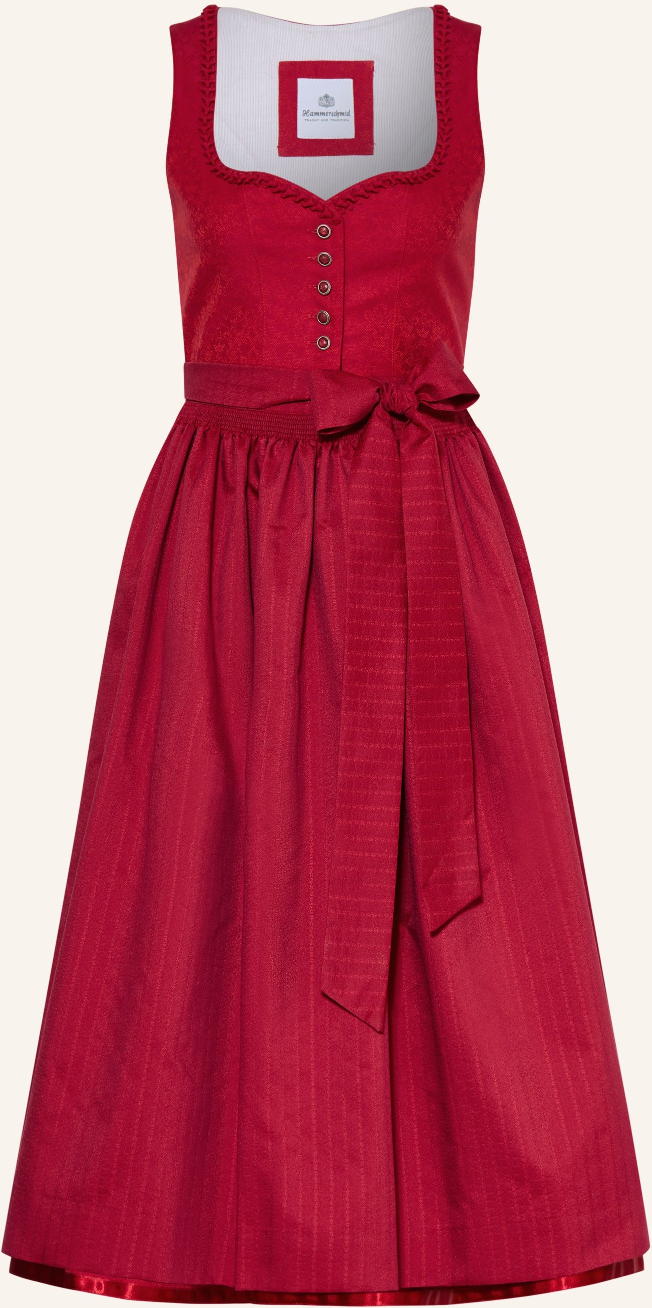 Hammerschmid Dirndl Rothsee Mit Rüschen rot