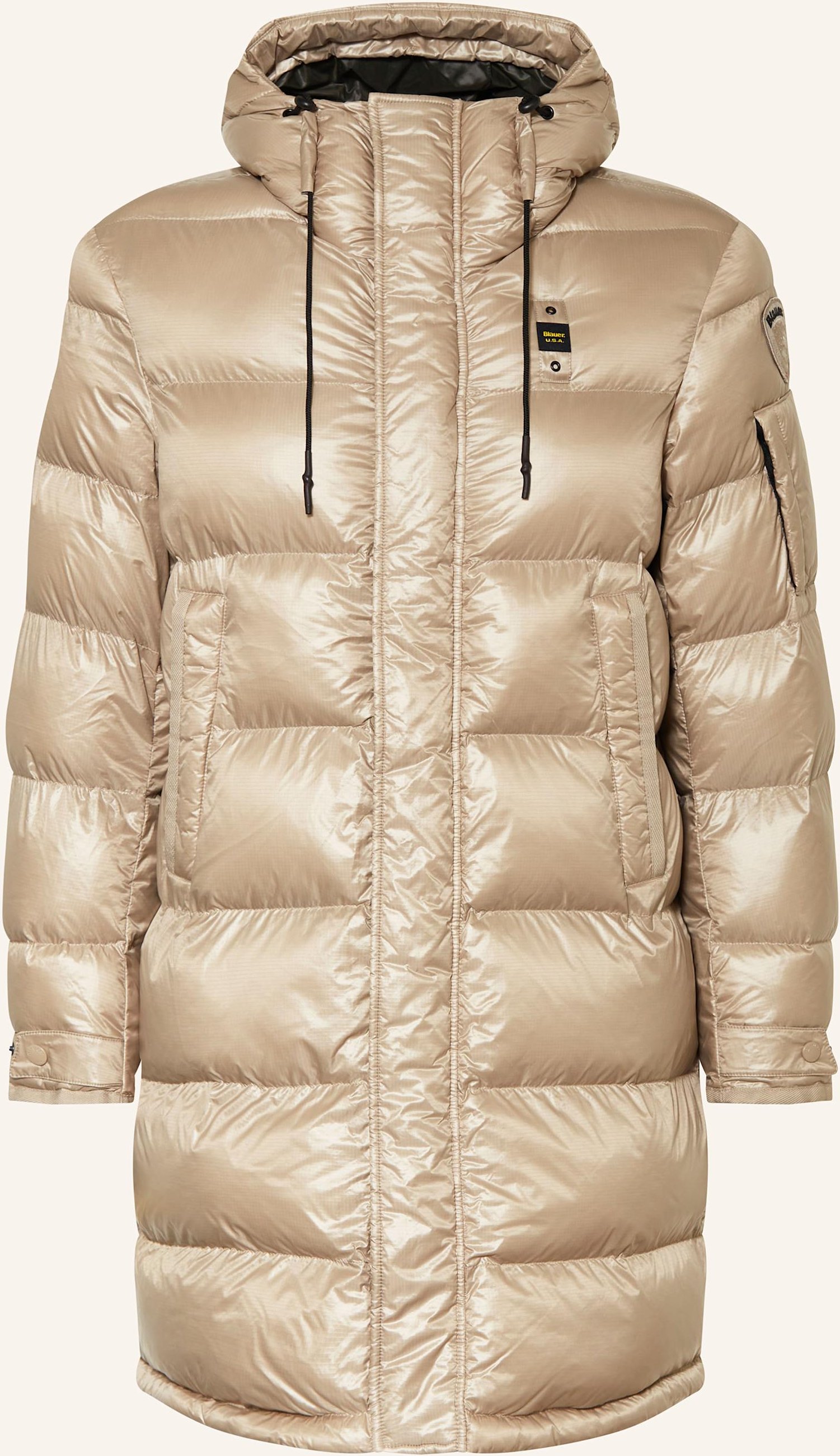 Thumbnail - Blauer Steppmantel Aldrich beige