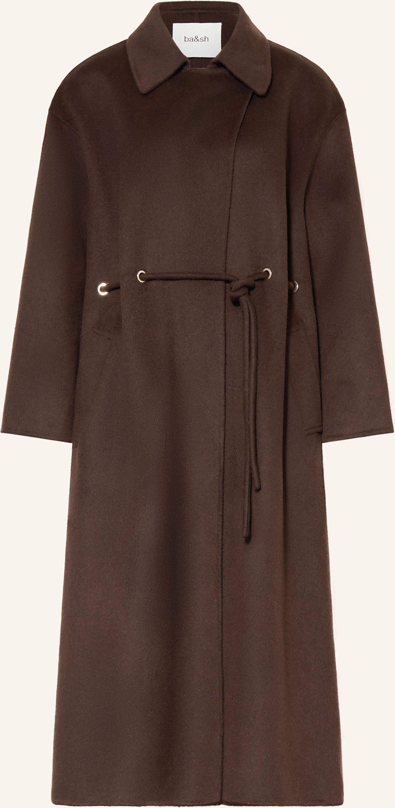 Ba&Sh Wollmantel Kate braun