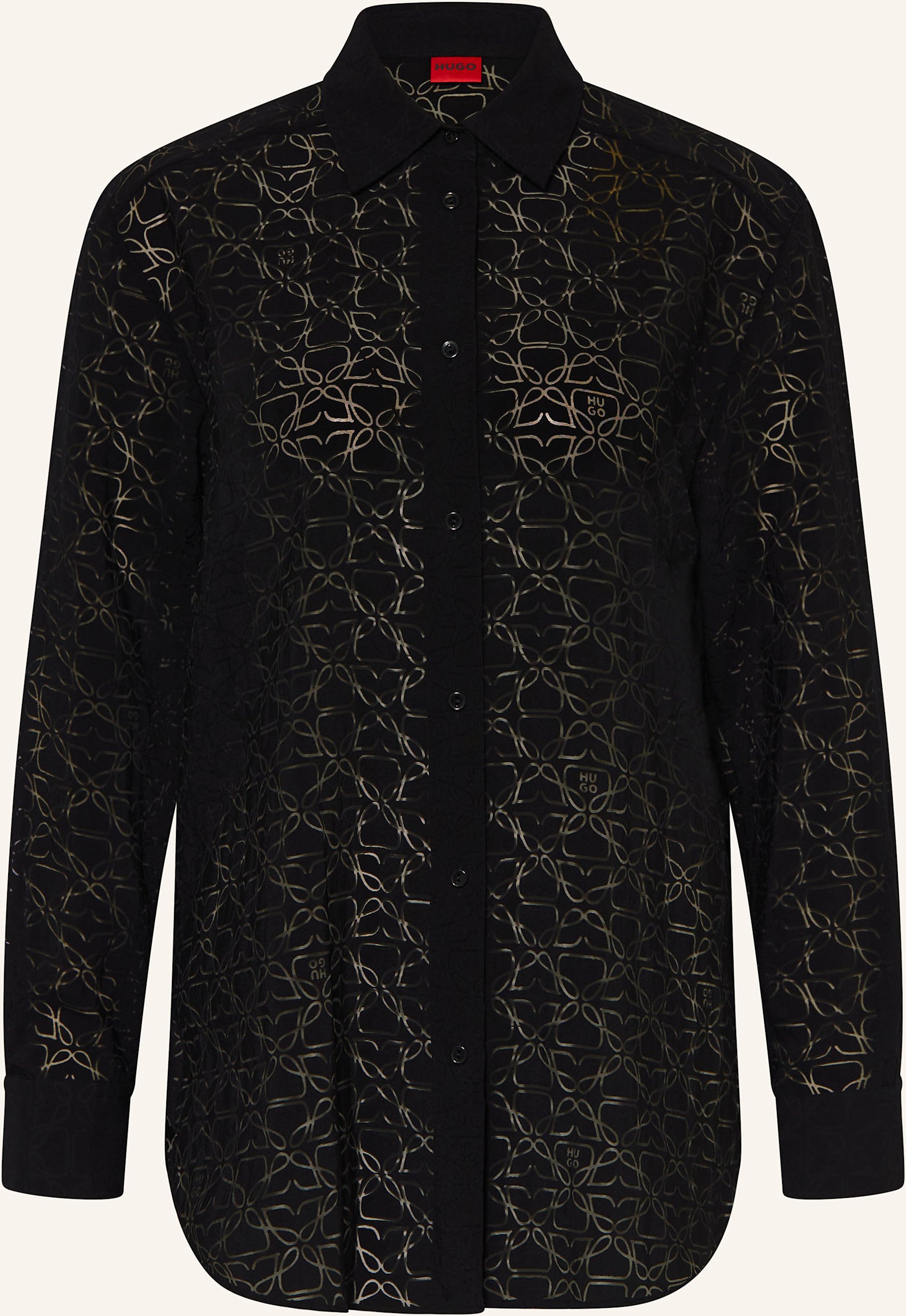 Hugo Oversized-Bluse The Oversize Shirt schwarz