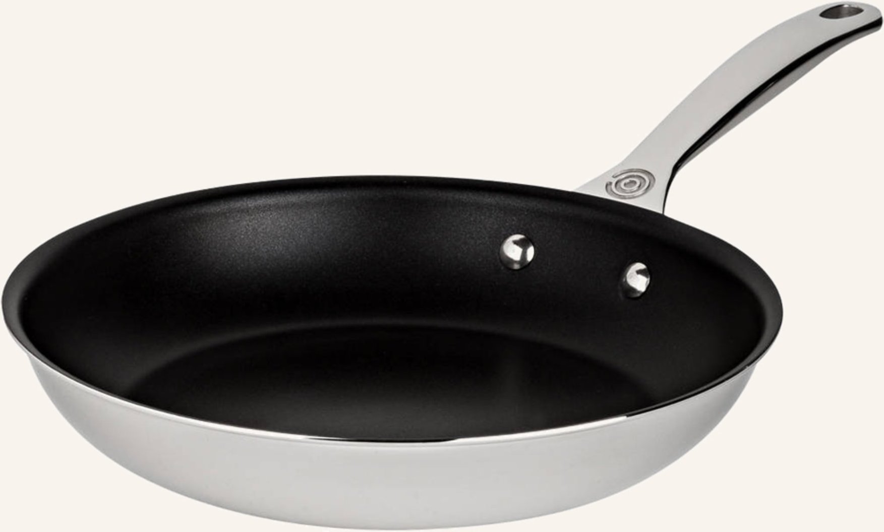 Le Creuset Pfanne 3-Ply Plus silber