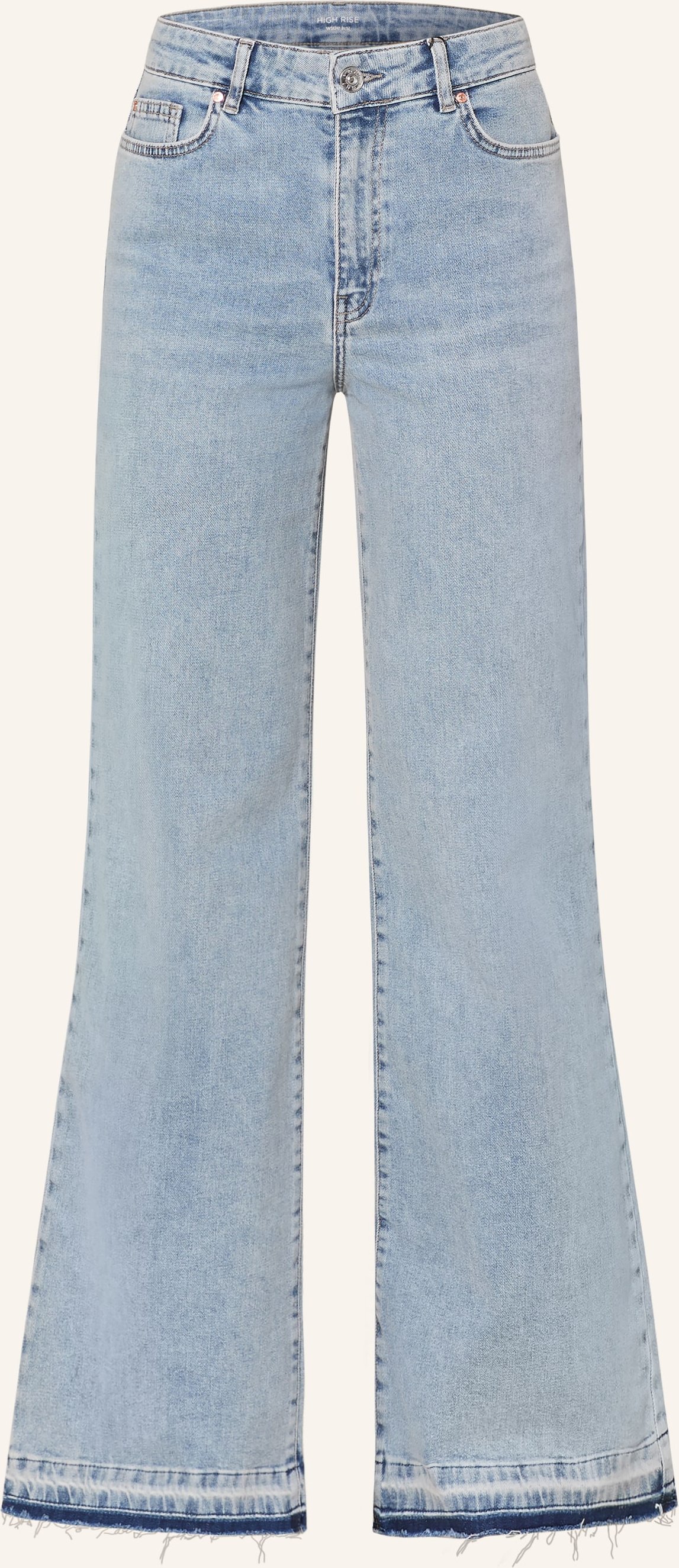 Oui Wide Leg Jeans blau