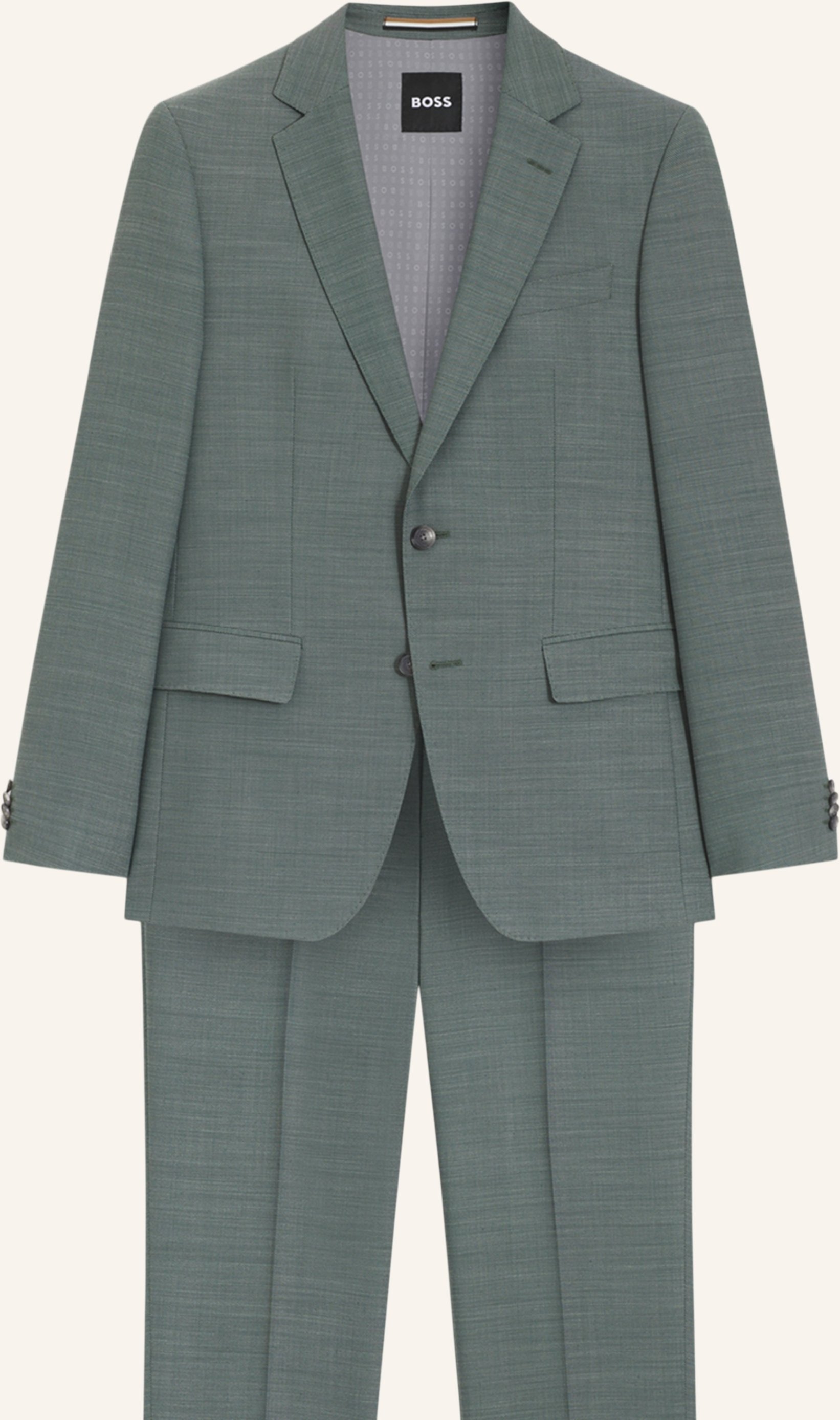 Boss Business Anzug H-Huge-2pcs-253 Slim Fit gruen
