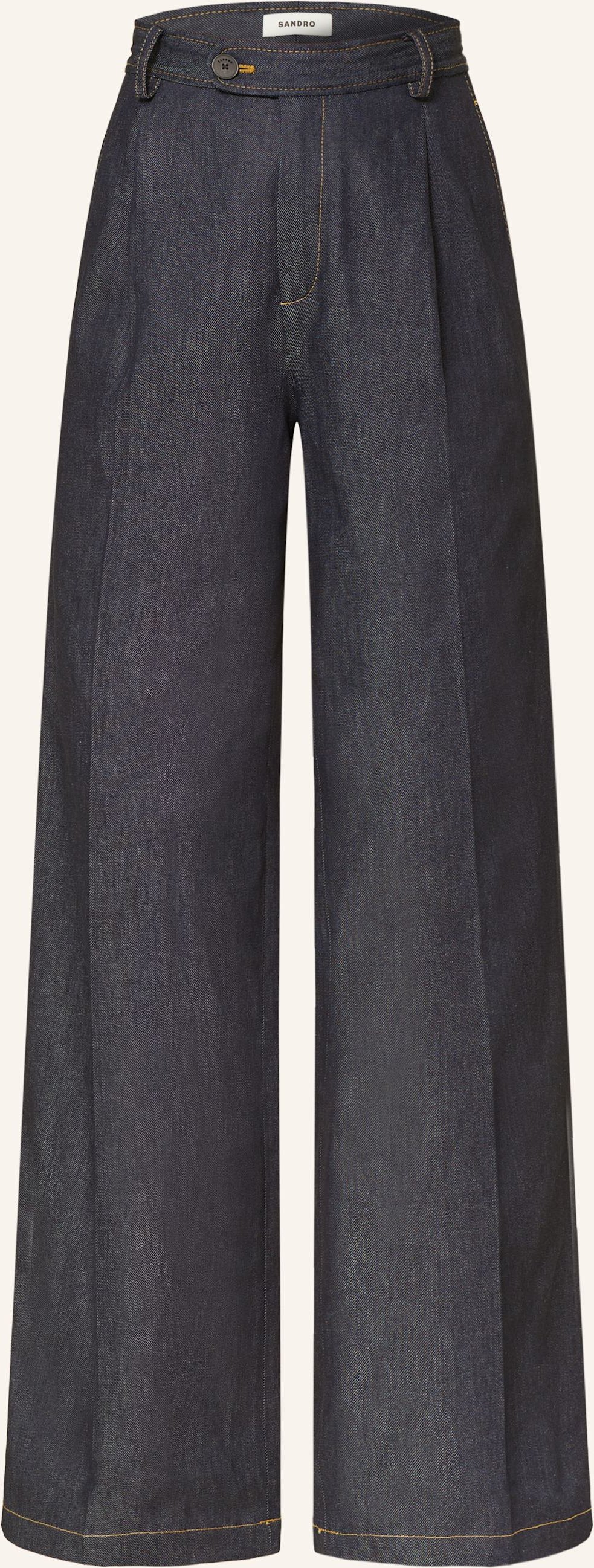 Sandro Wide Leg Jeans blau