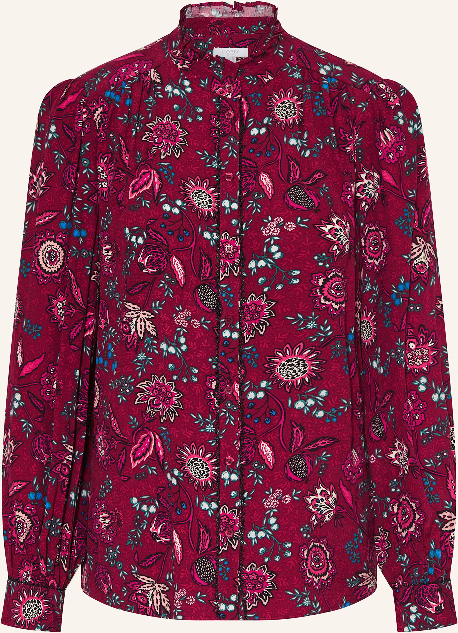 Thumbnail - Hobbs Bluse Carissa Mit Rüschen rot
