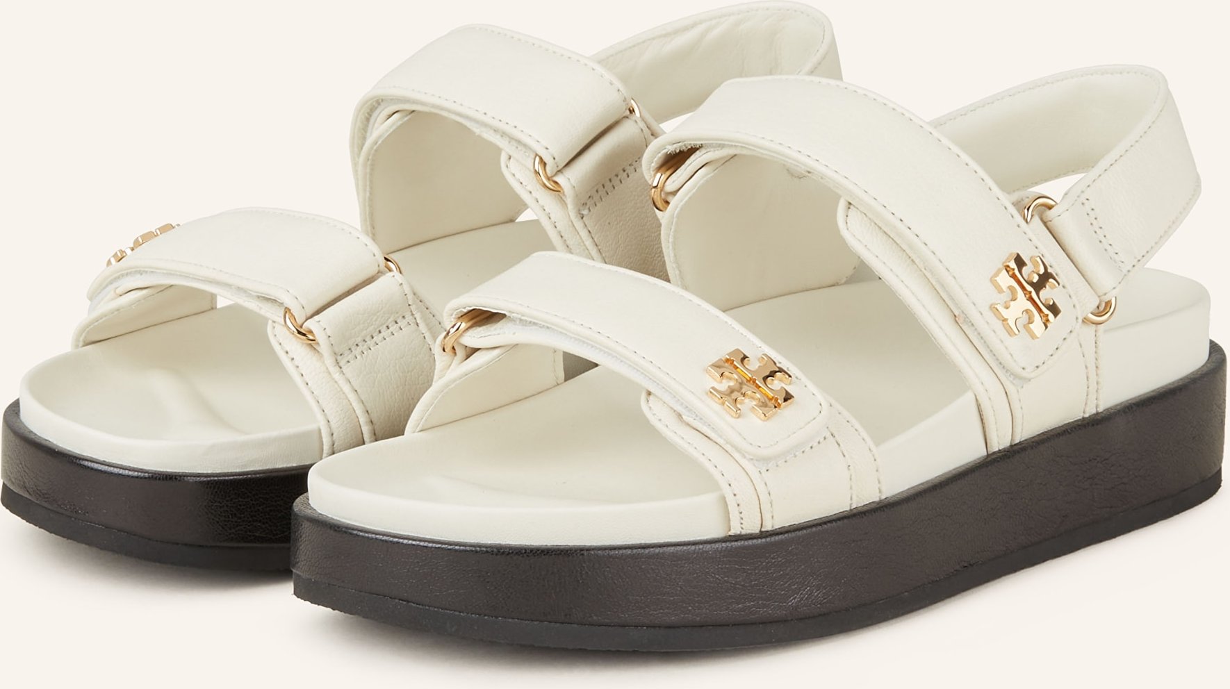 Tory Burch Plateau-Sandalen Kira weiss