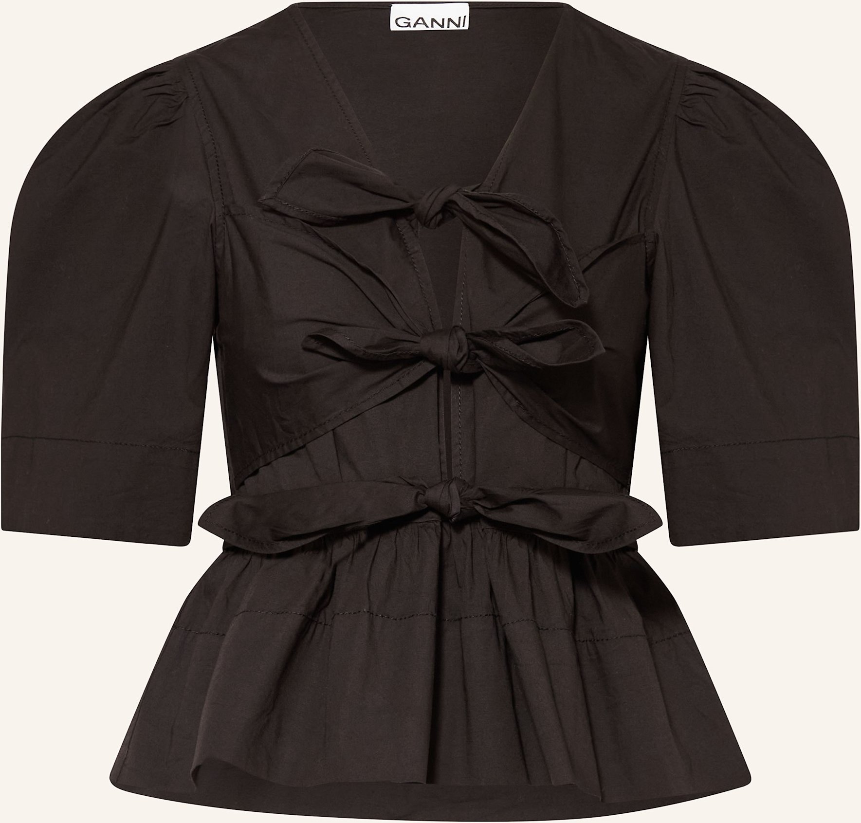 Ganni Bluse schwarz
