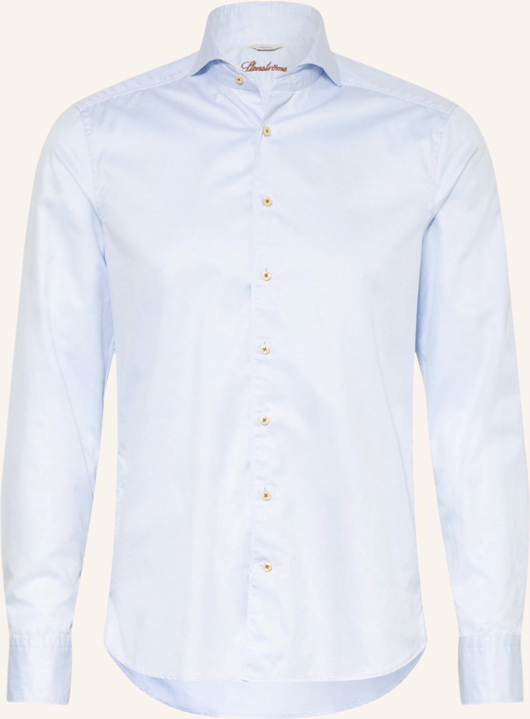 Thumbnail - Stenströms Hemd Slim Fit blau