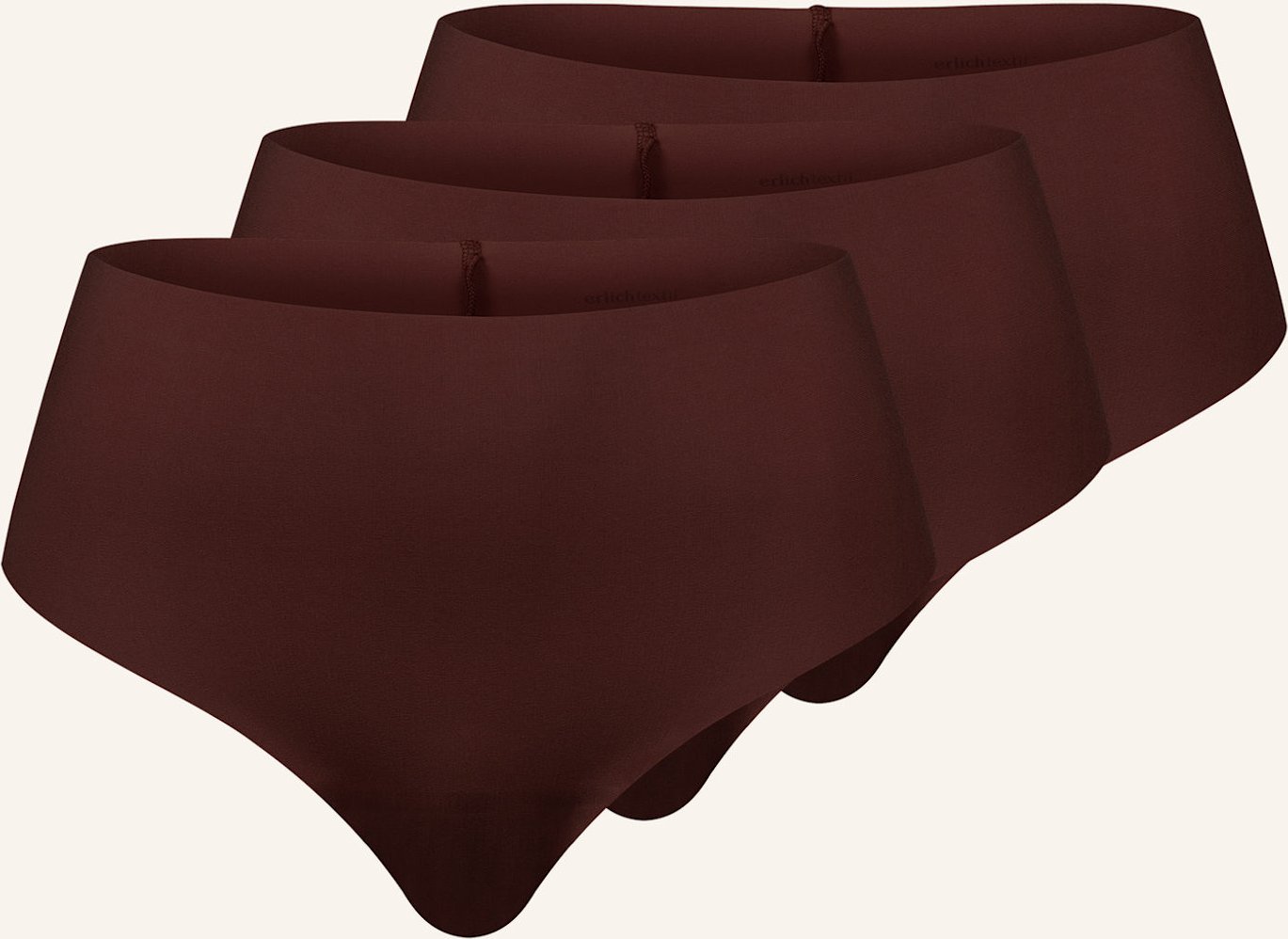 Erlich Textil Erlich Textil 3 Pack Mit Offenen Kanten Brazil String Casual Cotton High Waist Brazil String Im 3er Pack b...