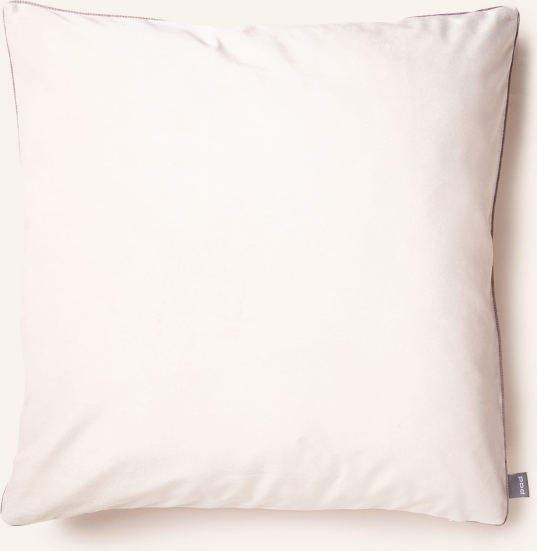 Thumbnail - Pad Samt-Dekokissenhülle Elegance beige