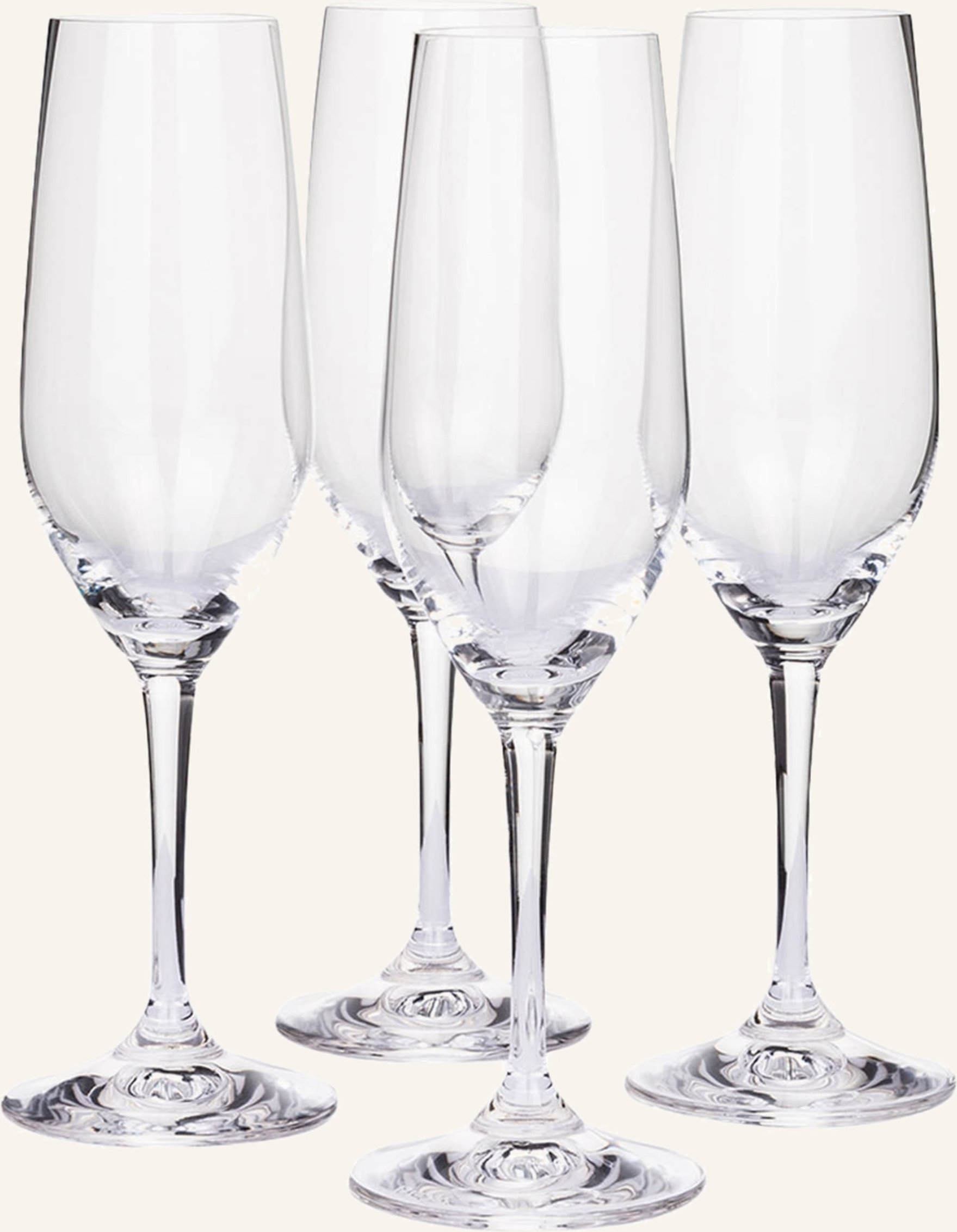 Riedel 4er-Set Champagnergläser Vivant Champagne transparent