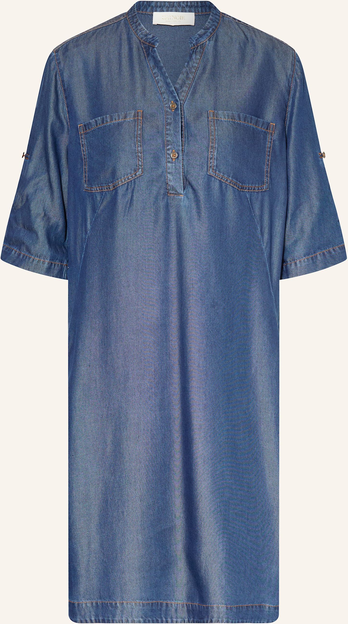 Catnoir Kleid In Jeansoptik blau