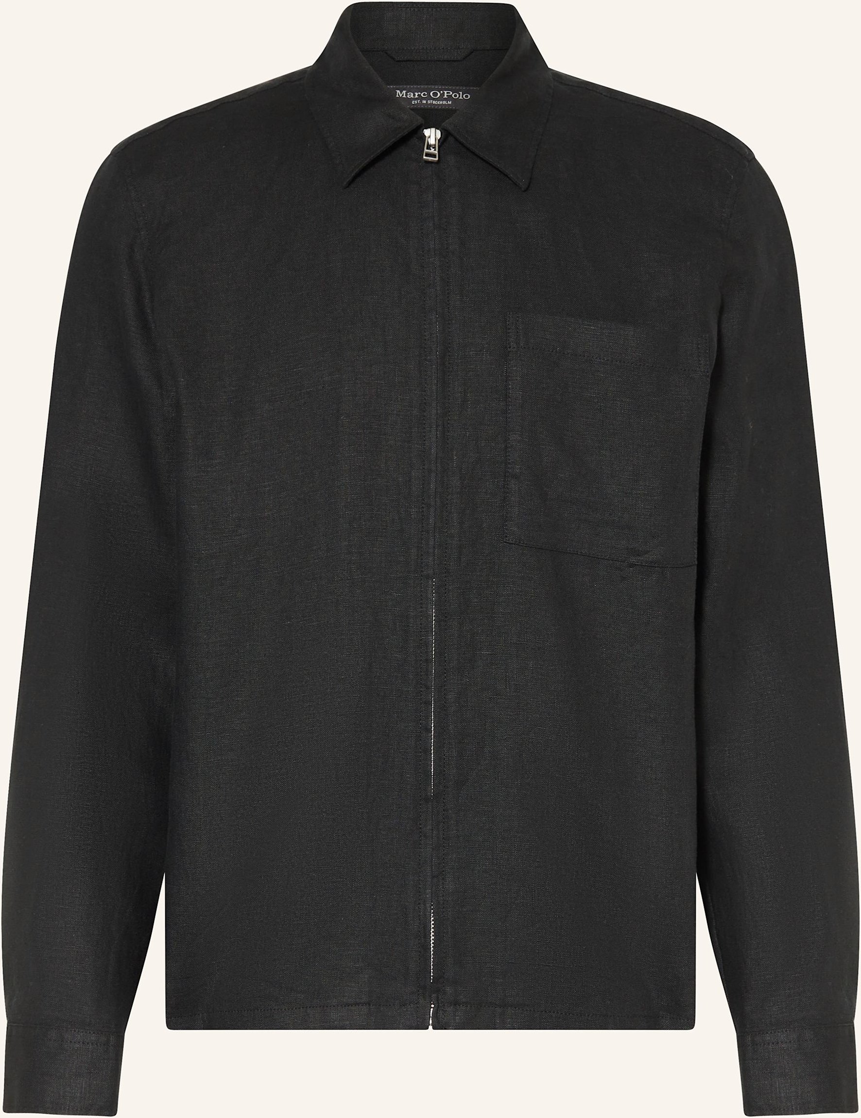 Thumbnail - Marc O'polo Leinen-Overjacket schwarz