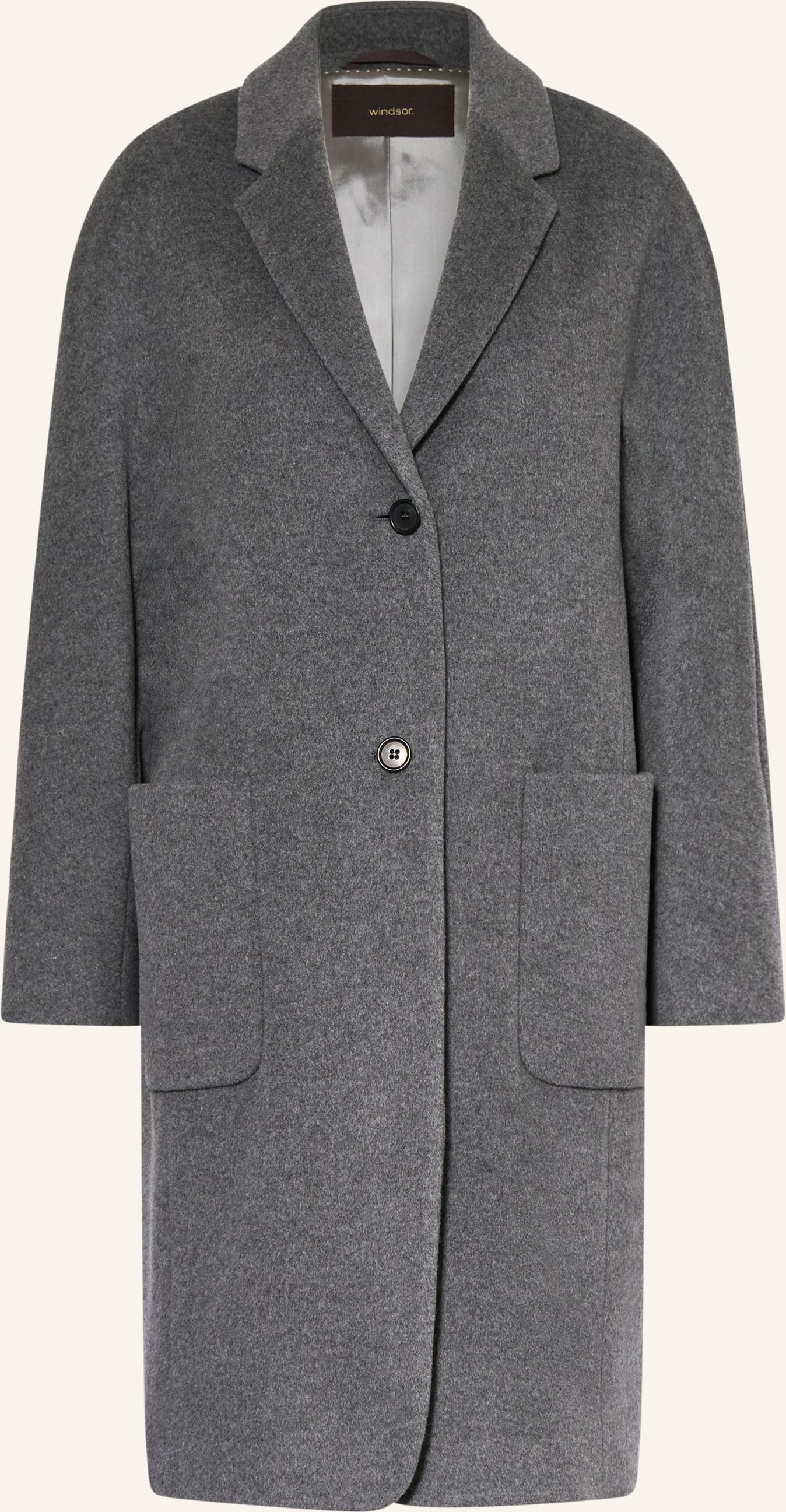 Windsor. Wollmantel grau