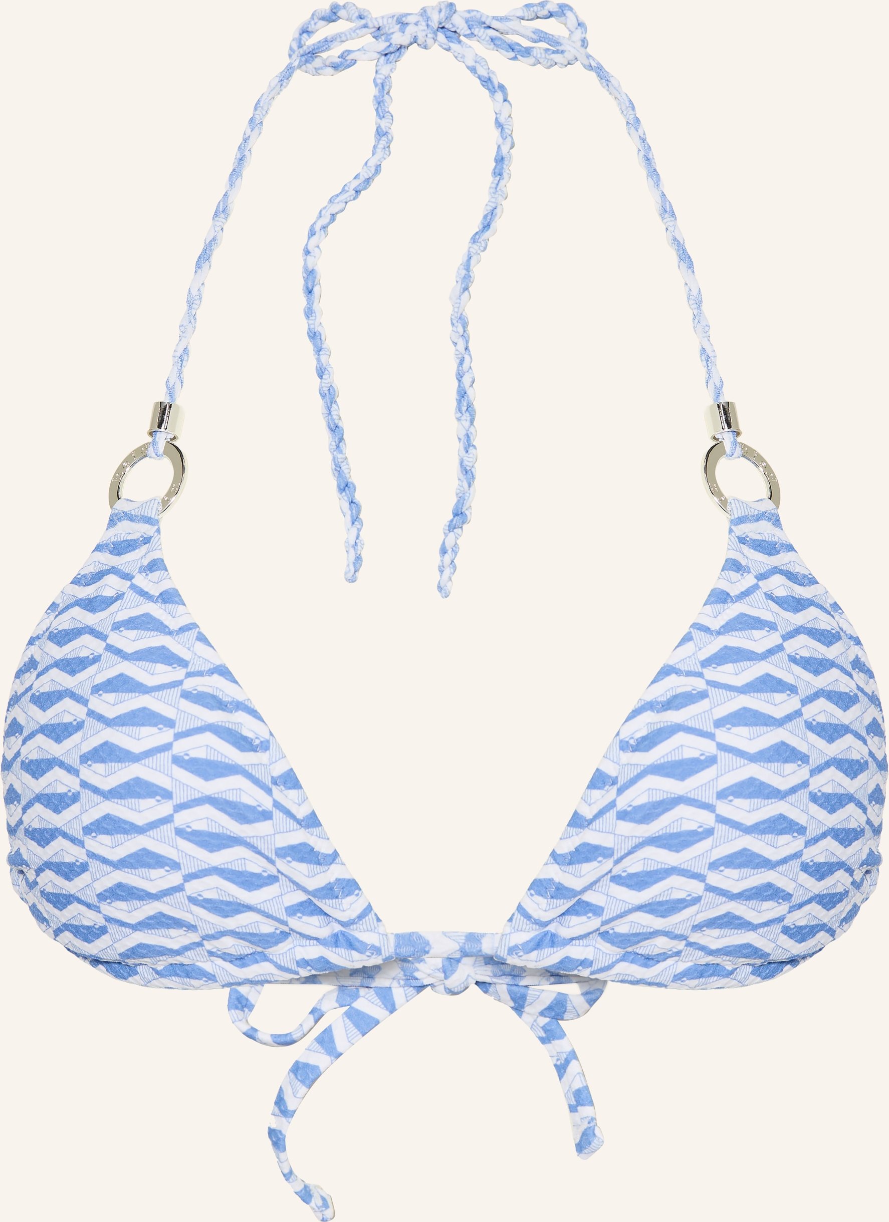 Heidi Klein Triangel-Bikini-Top Tinos blau