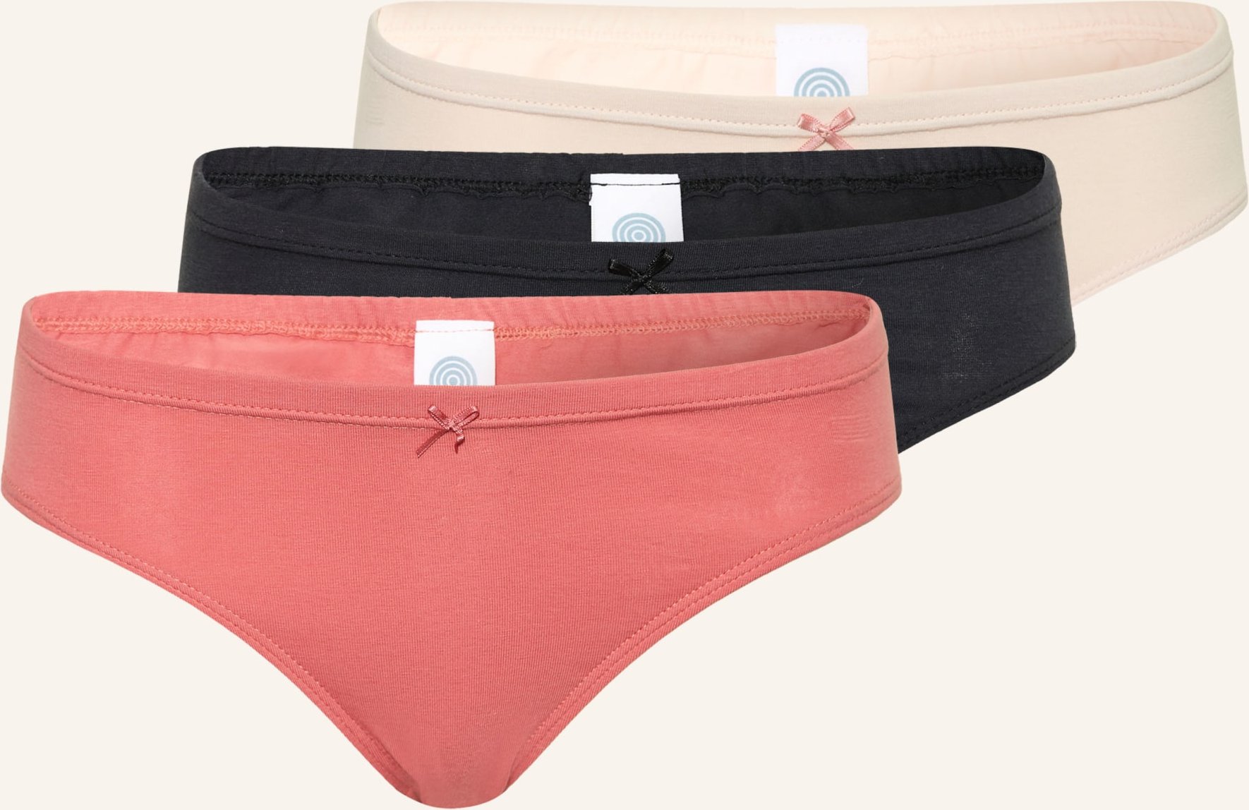 Sanetta 3er-Pack Slips pink