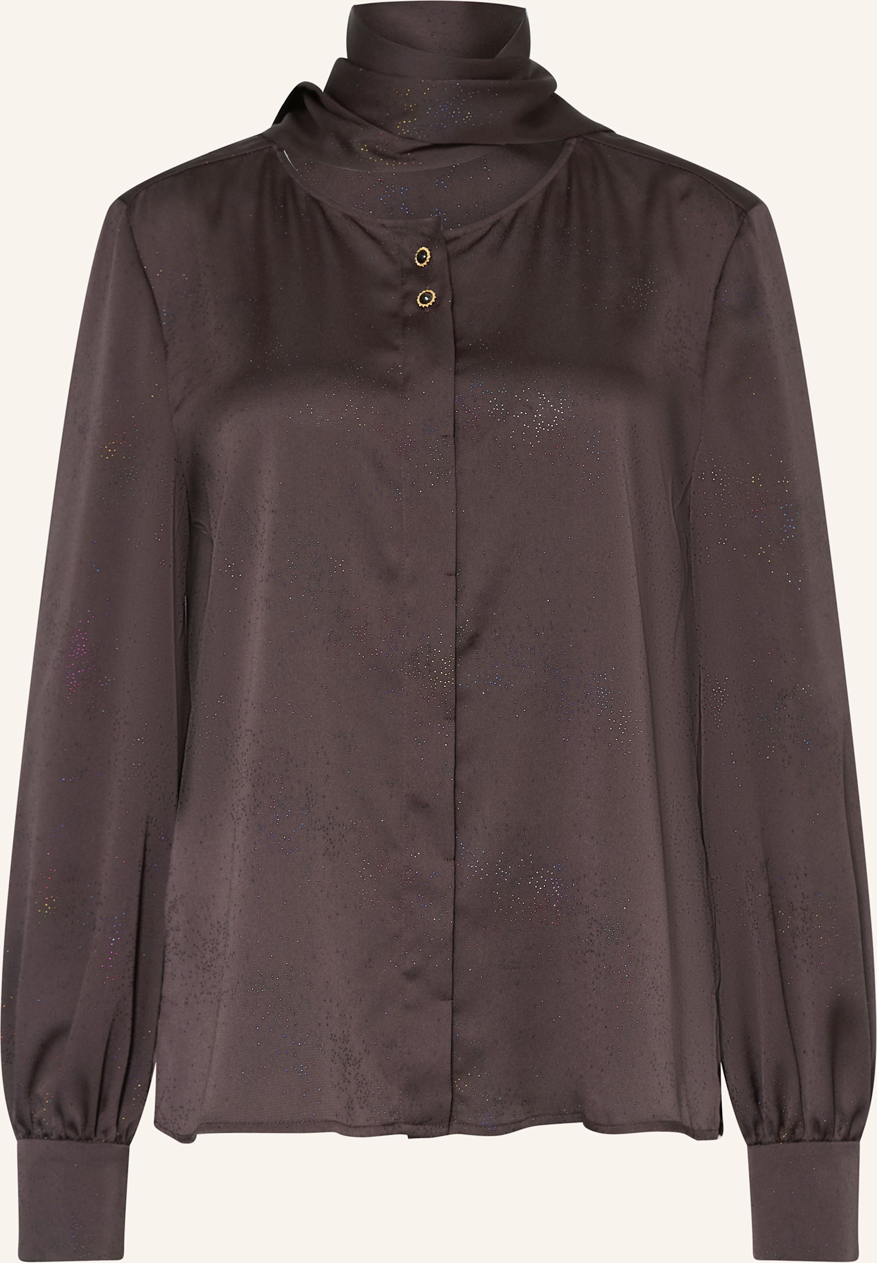 Riani Bluse Mit Abnehmbarer Schluppe braun