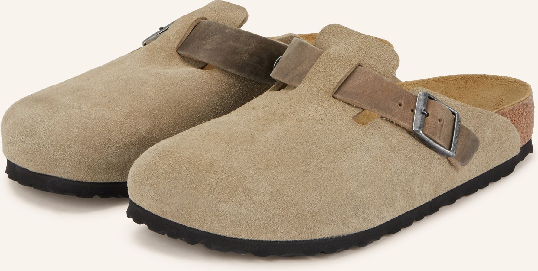 Birkenstock Pantoletten Boston beige