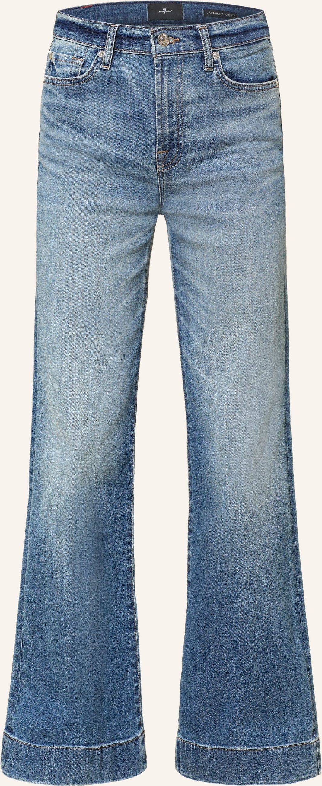 7 For All Mankind Wide Leg Jeans Modern Dojo blau