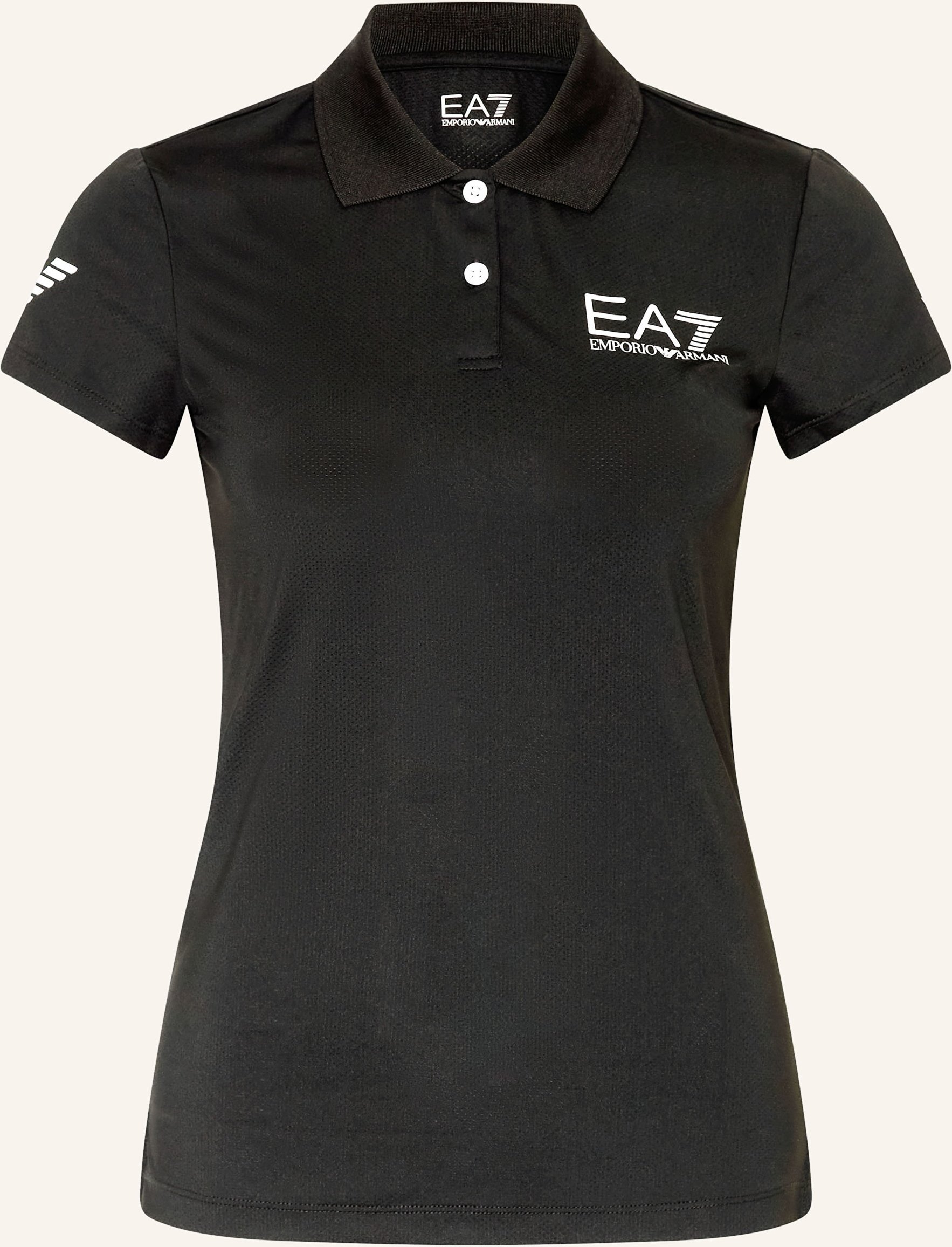 ea7 Emporio Armani Funktions-Poloshirt schwarz