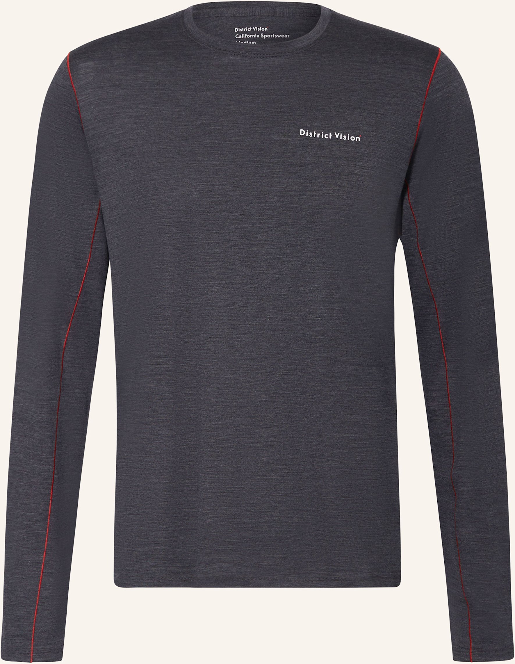 Thumbnail - District Vision Longsleeve grau