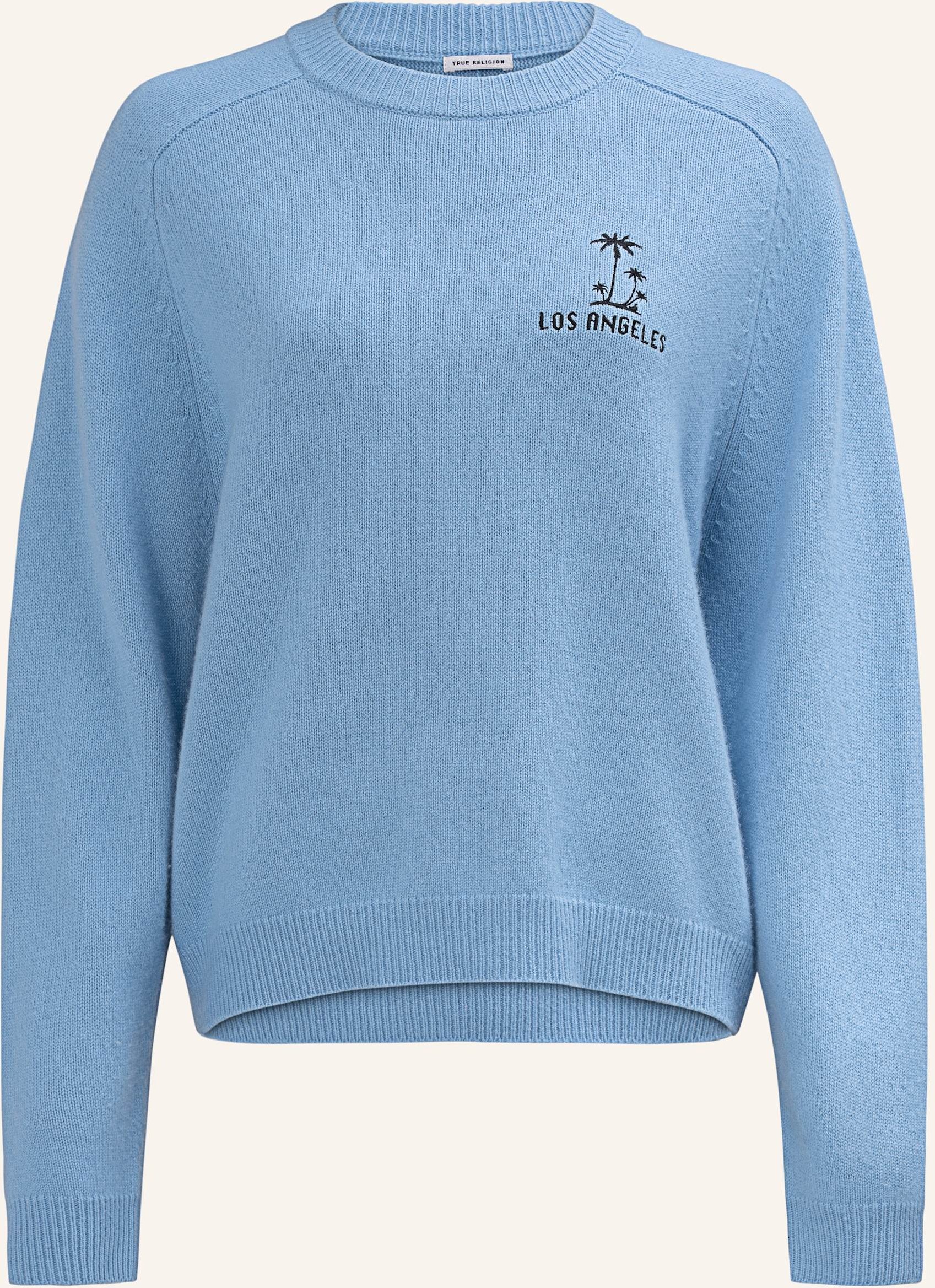 True Religion Strickpulli Mc California blau