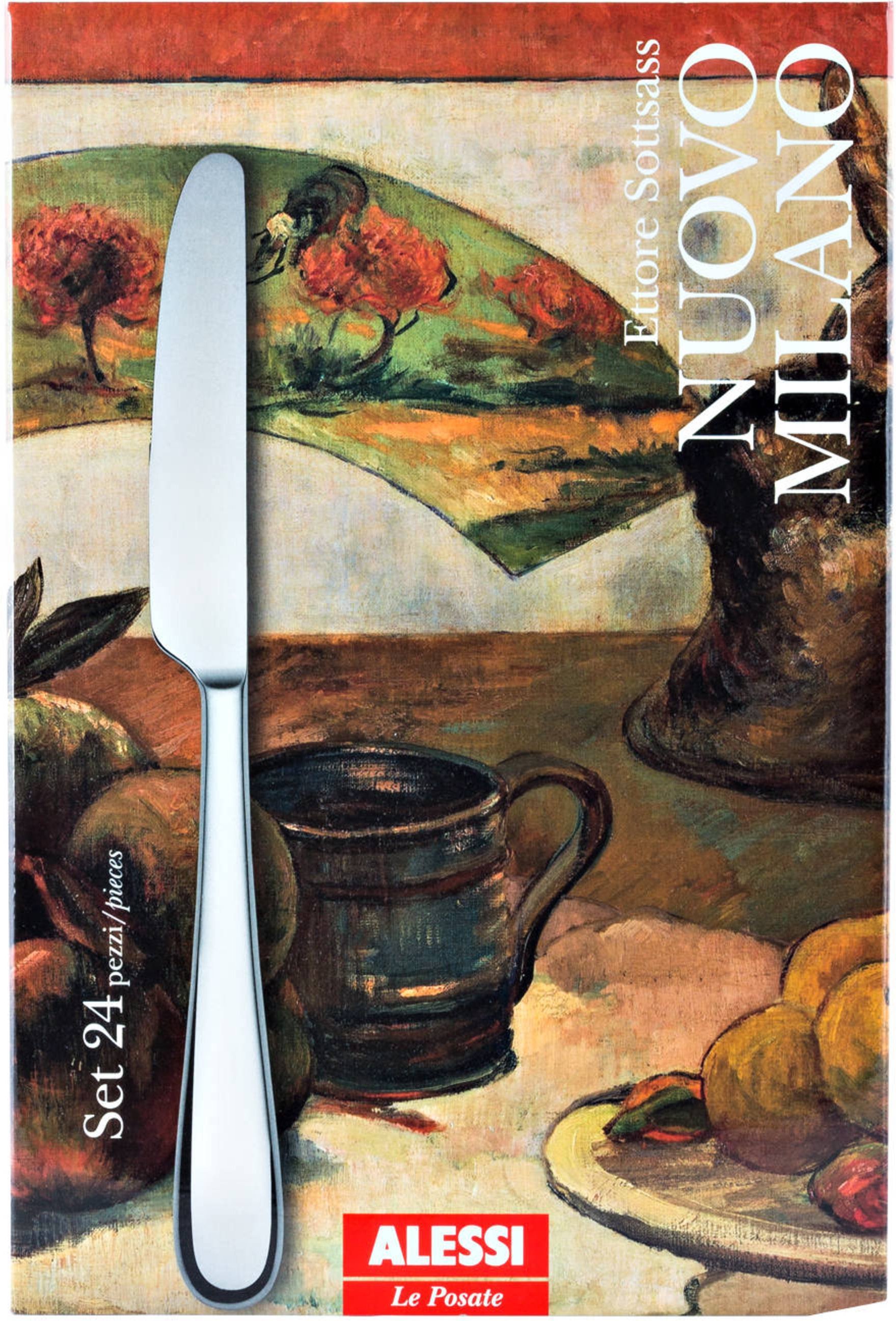 Alessi 24-Tlg. Besteckset Nuovo Milano silber
