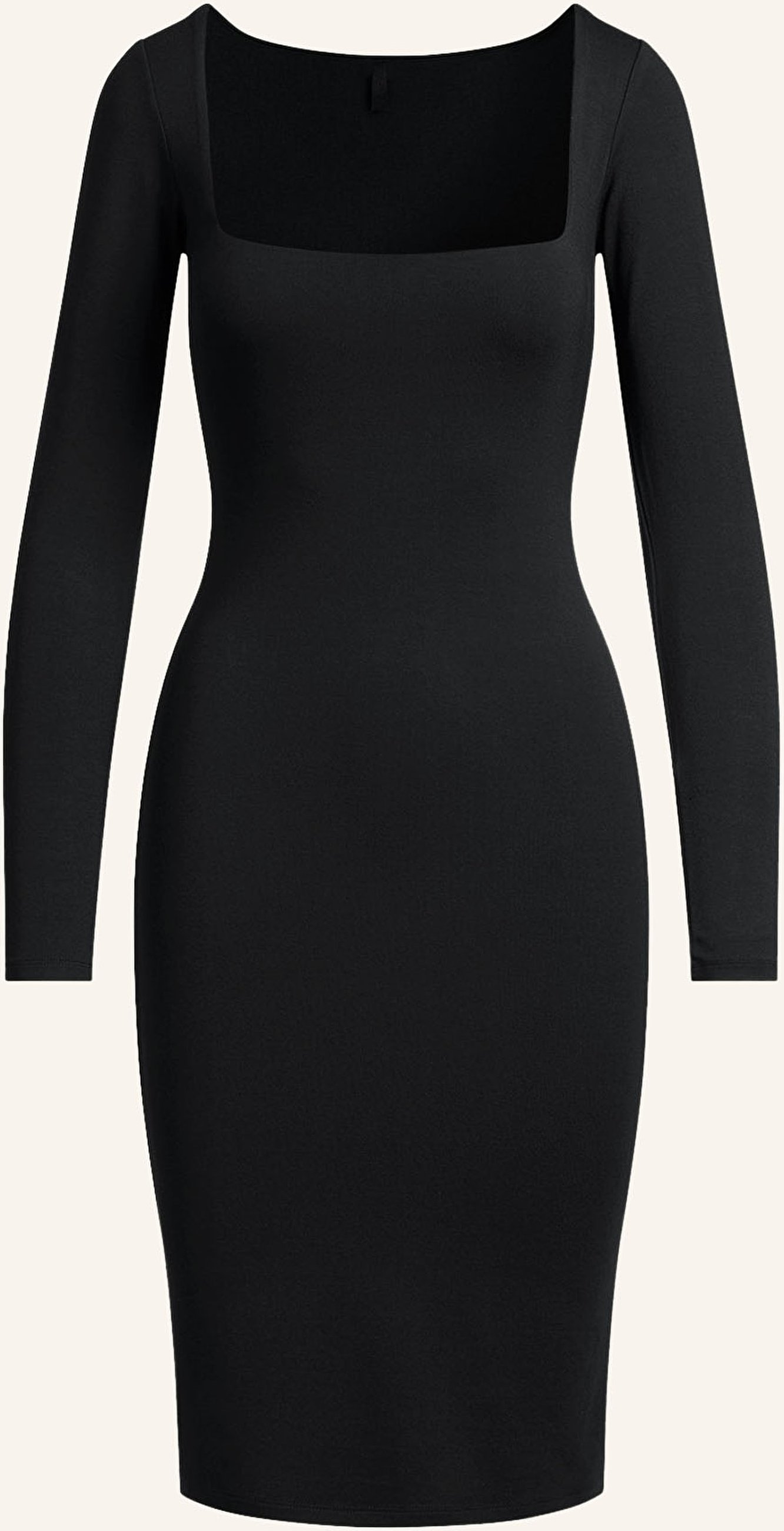 Skims Lounge-Kleid Smooth Layer schwarz