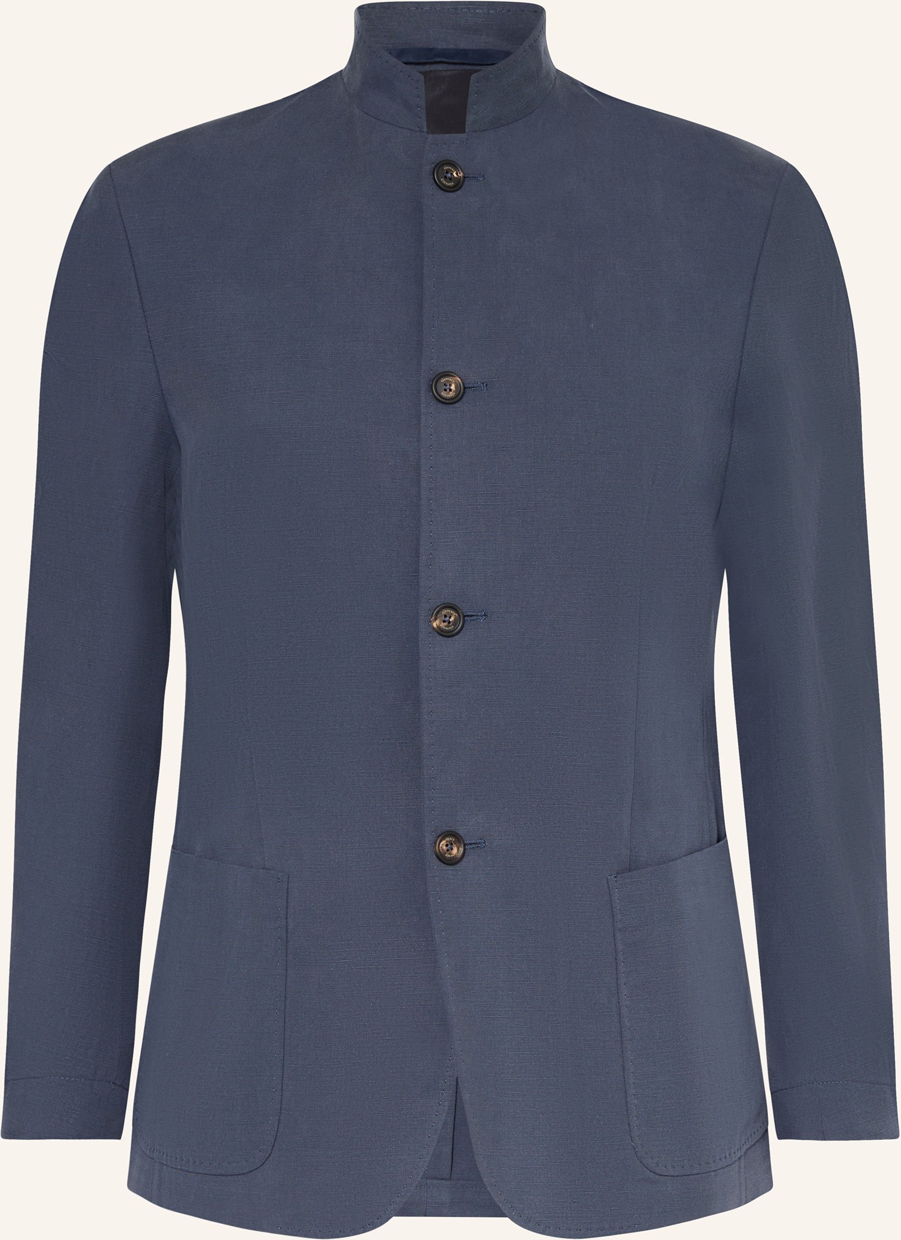 Eleventy Sakko Slim Fit Mit Leinen blau