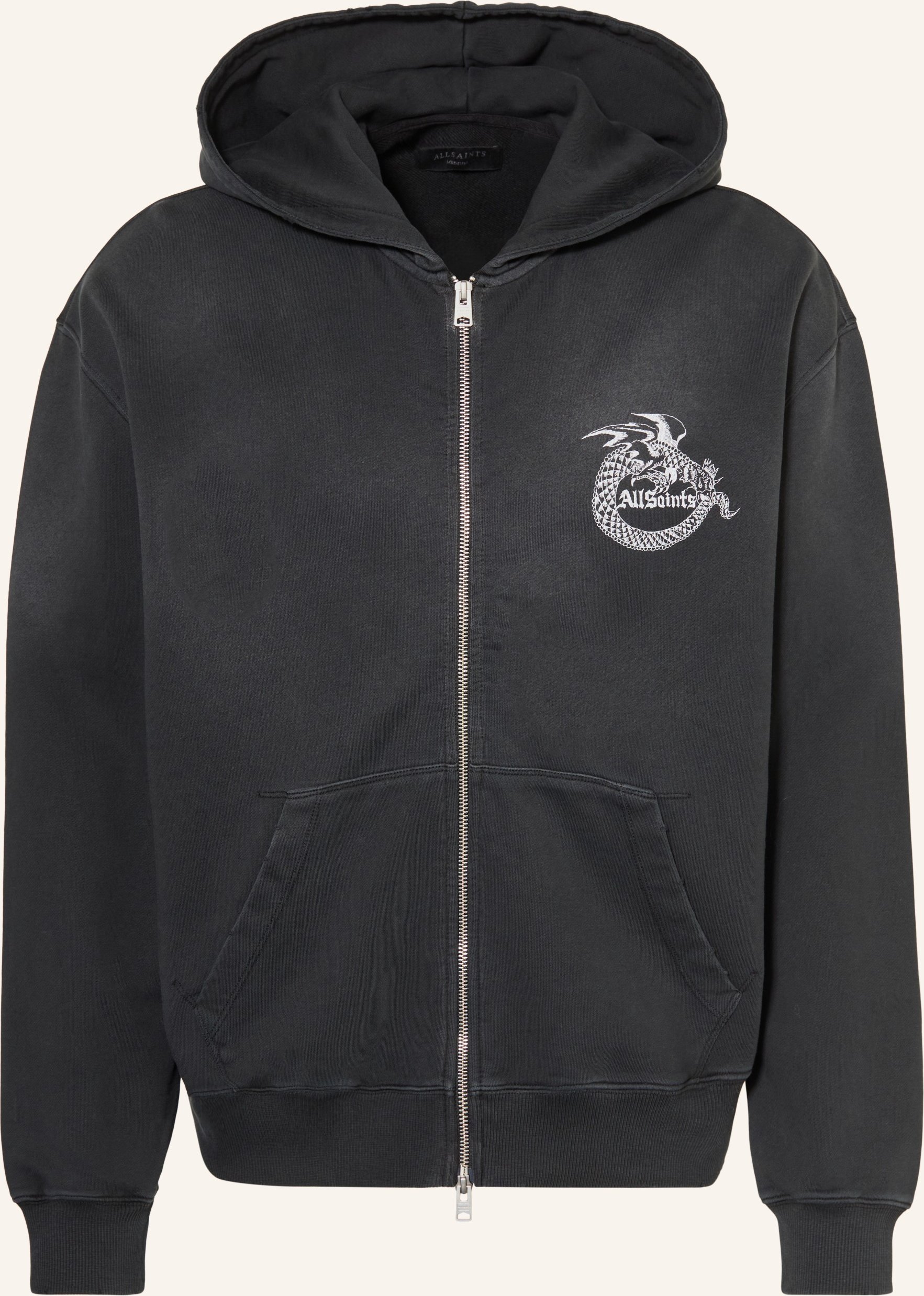 Allsaints Sweatjacke Terra schwarz