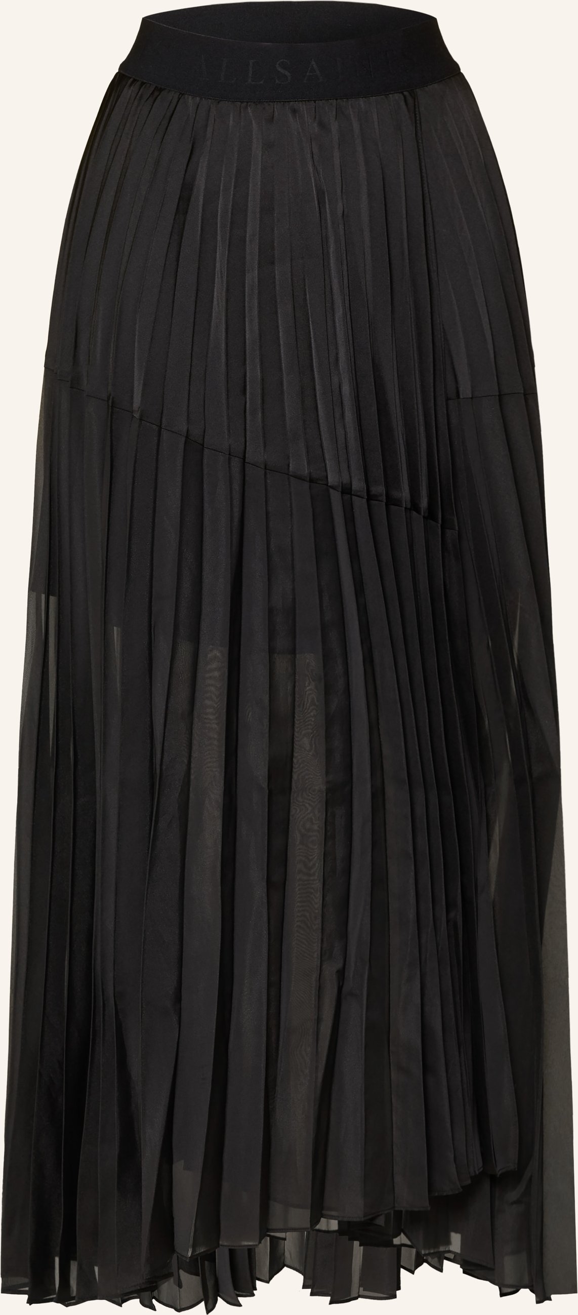 Allsaints Plisseerock Micaela schwarz