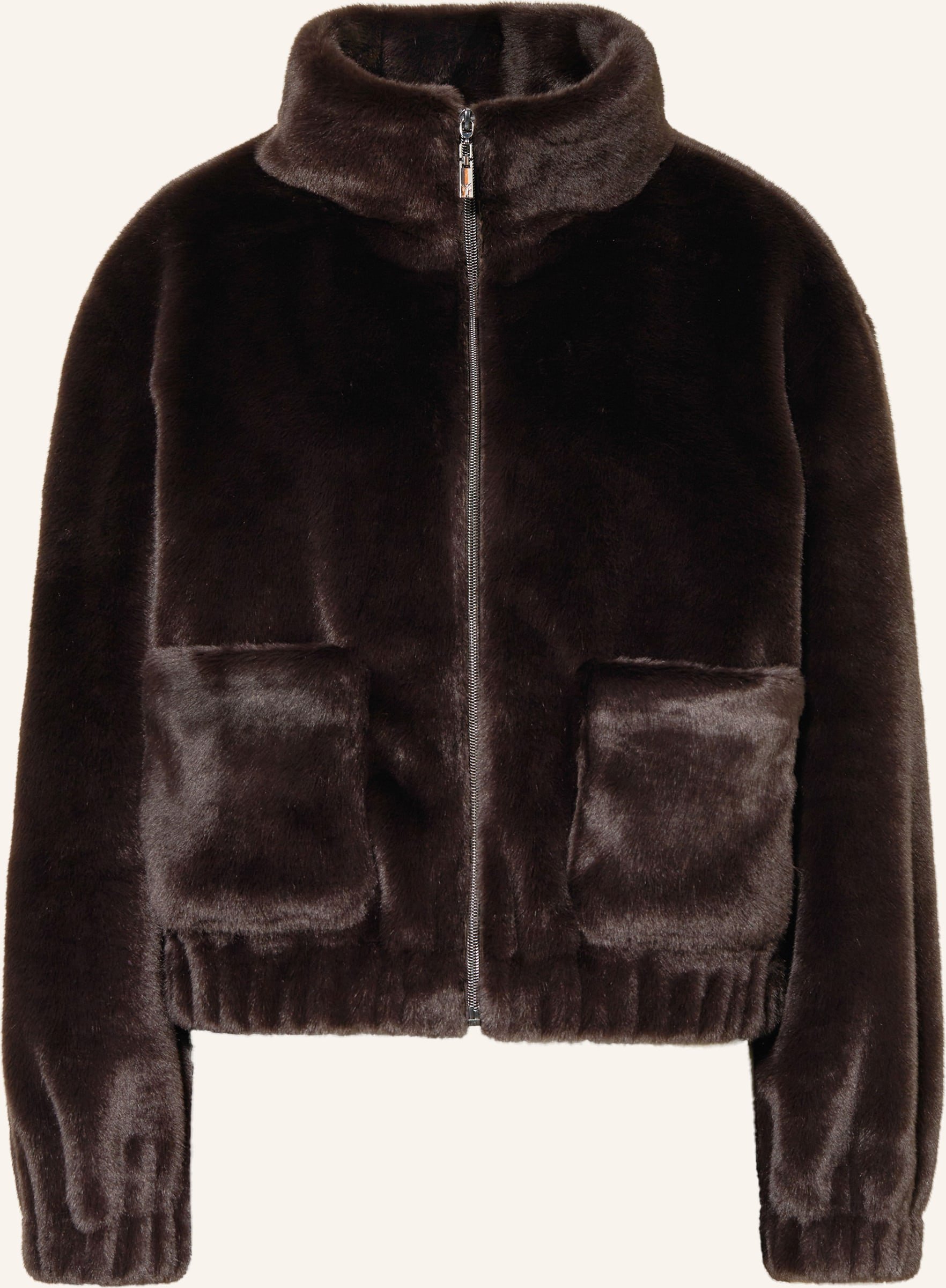 Monari Kunstfell-Jacke braun