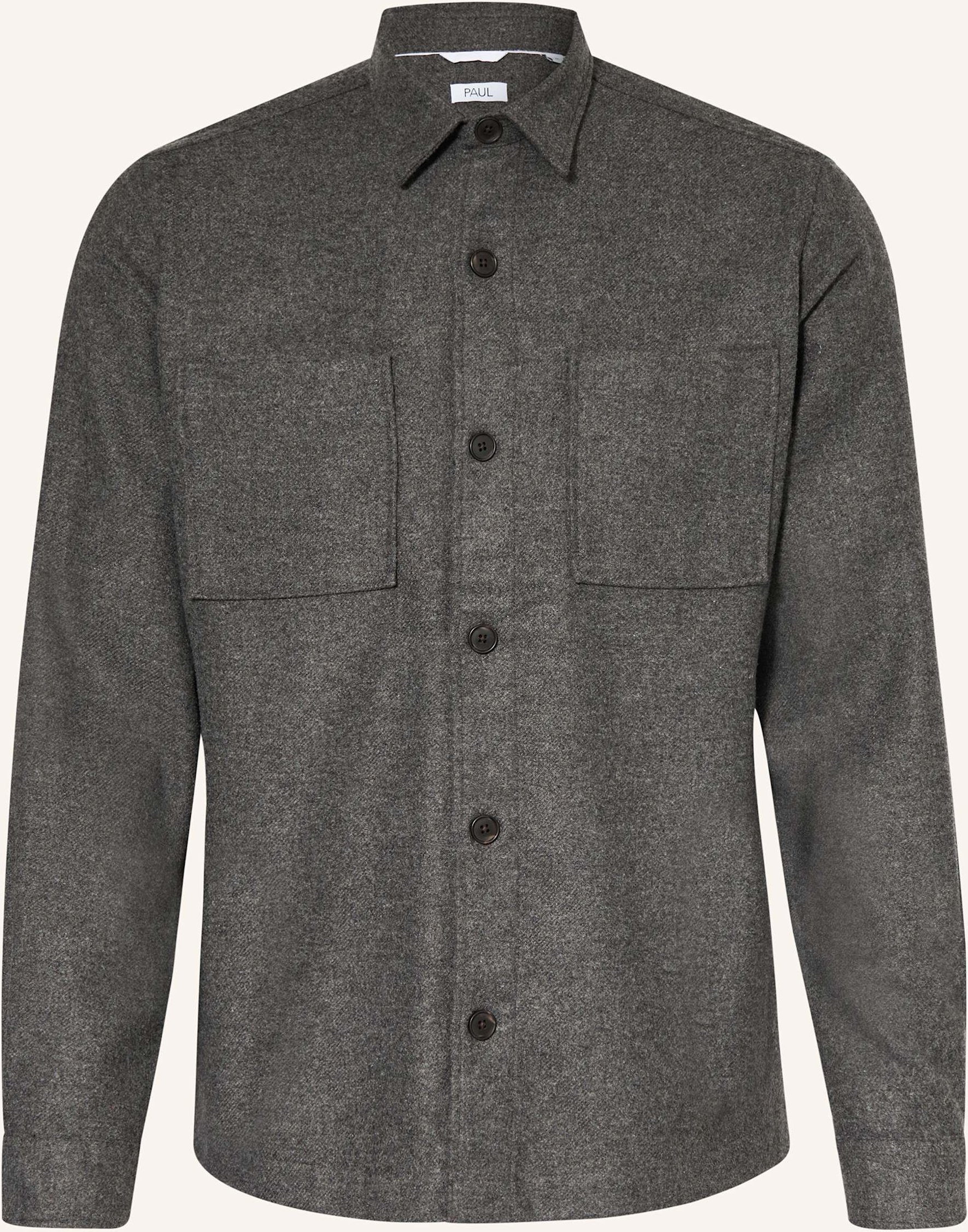 Thumbnail - Paul Flanell-Overshirt grau