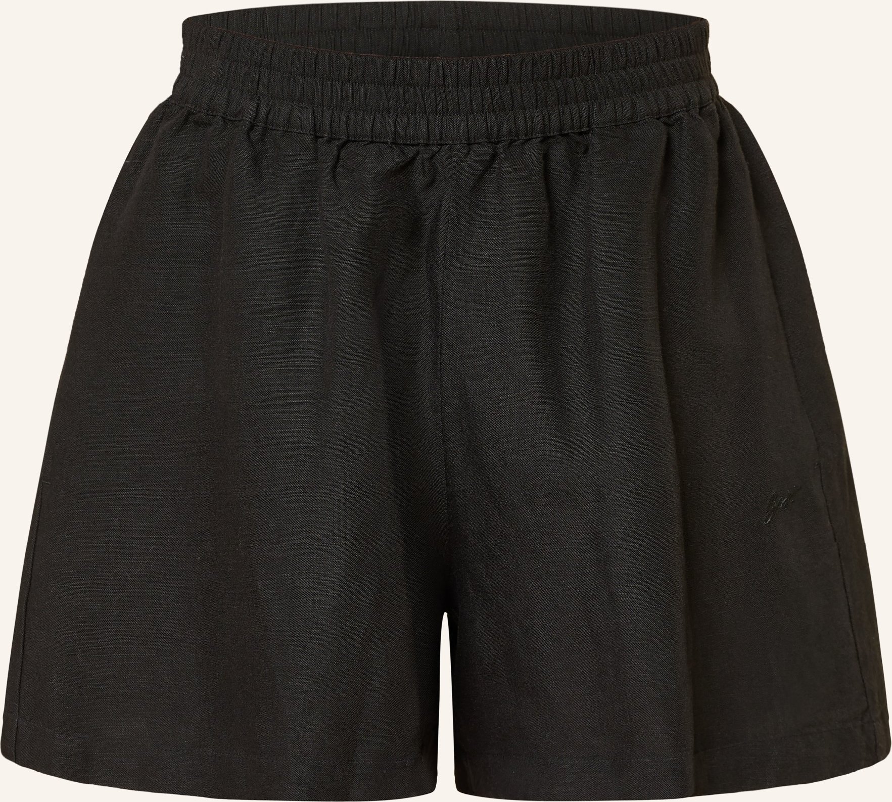 Boss Shorts Tallan Mit Leinen schwarz