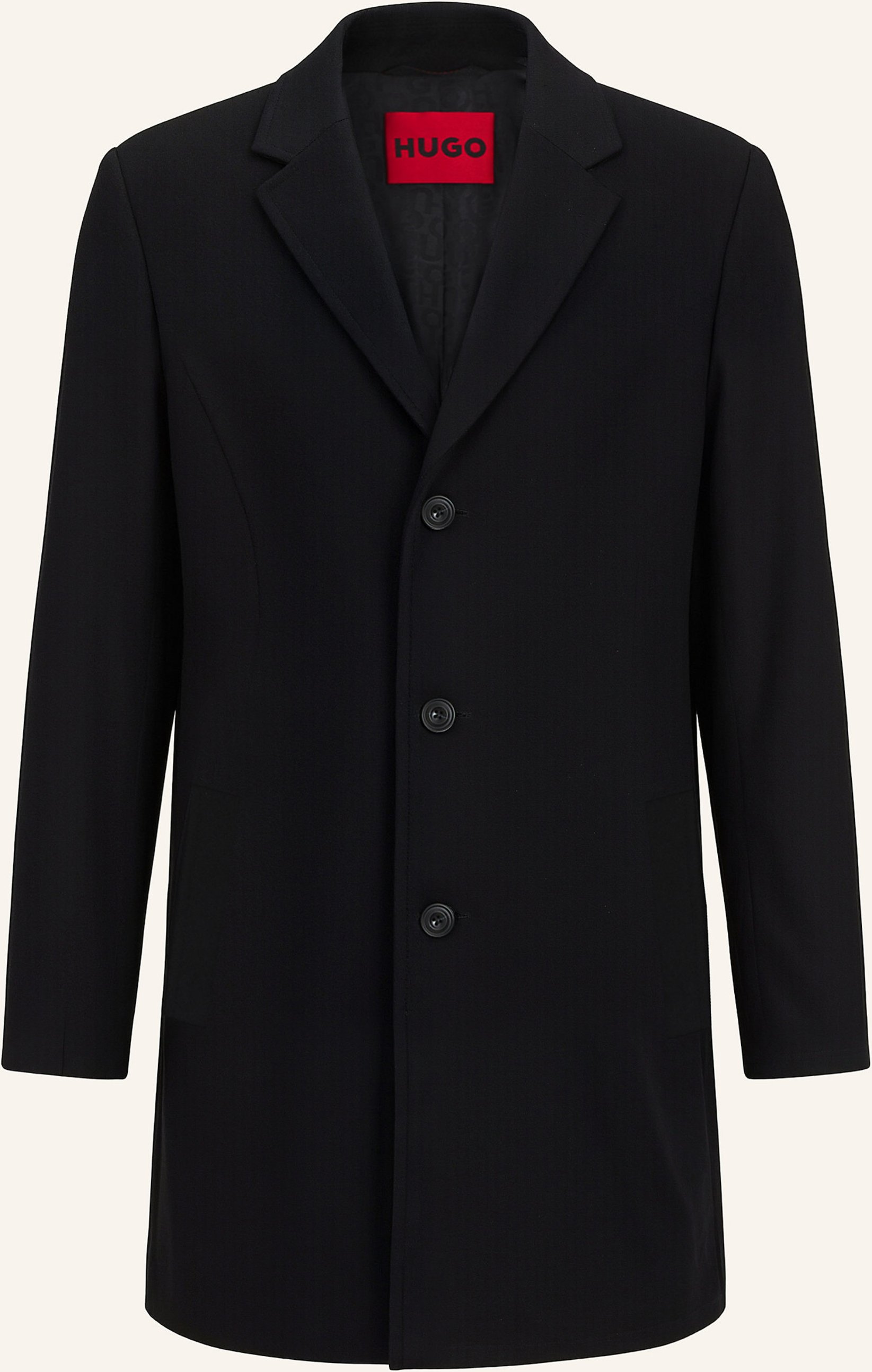 Hugo Casual Mantel Malte2531_In Regular Fit schwarz