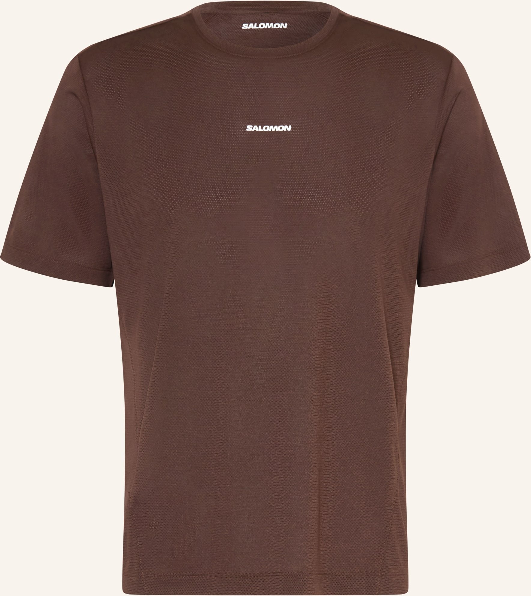 Salomon Laufshirt Shakeout Core braun