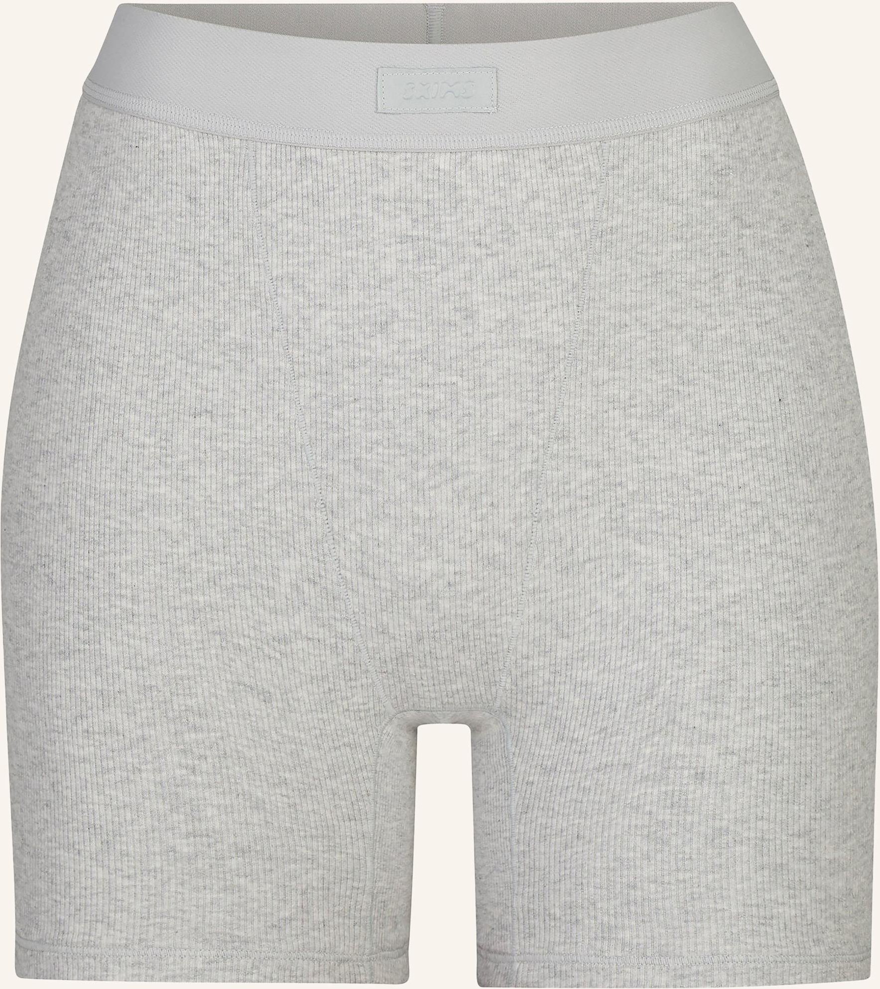 Skims Lounge-Shorts Cotton Rib grau