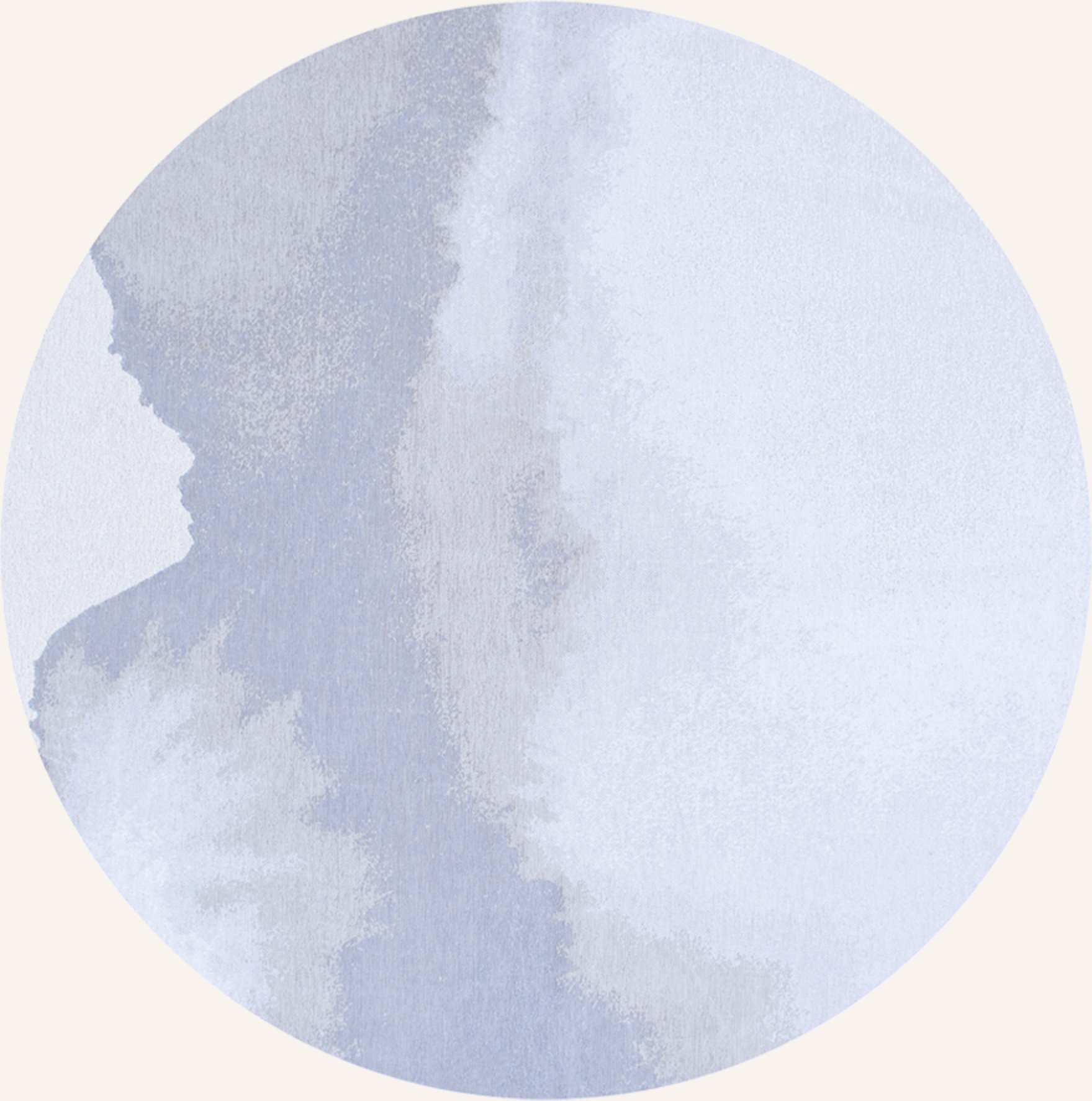 Louis De Poortere Teppich Meditation Lagoon grau