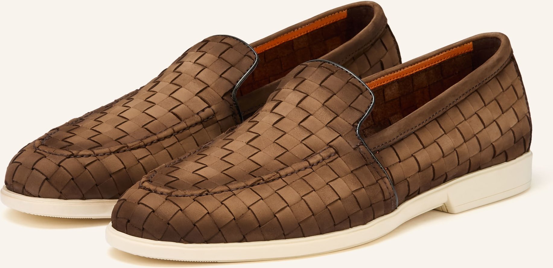 Santoni Slipper Malibudama braun