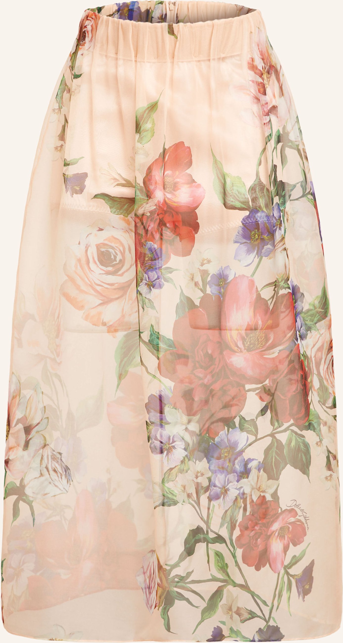 Thumbnail - Dolce & Gabbana Seidenrock beige